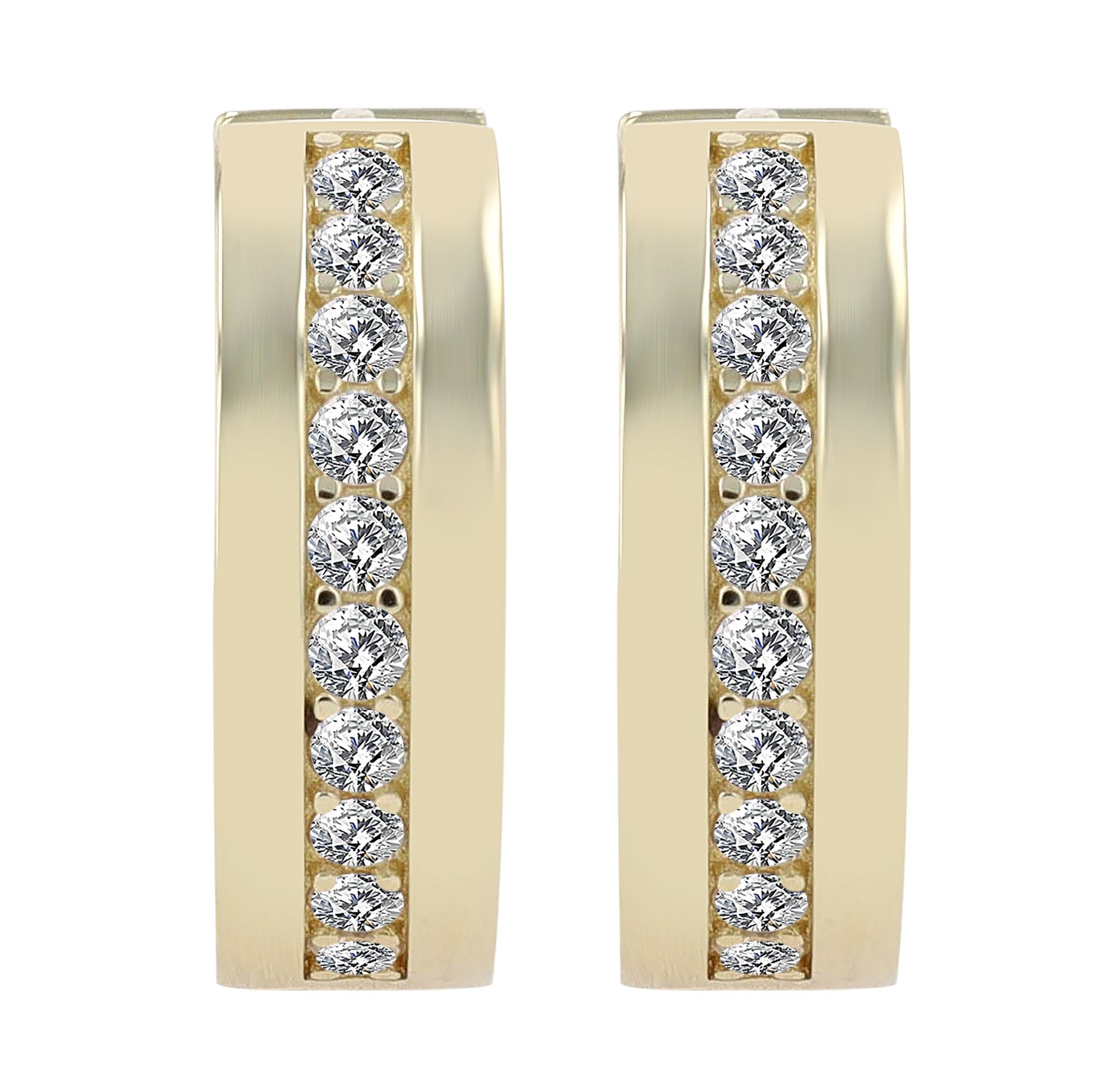 Adelia´s Klappcreolen "Damen Ohrringe – Klappcreole aus 333 Gold mit Zirkon günstig online kaufen