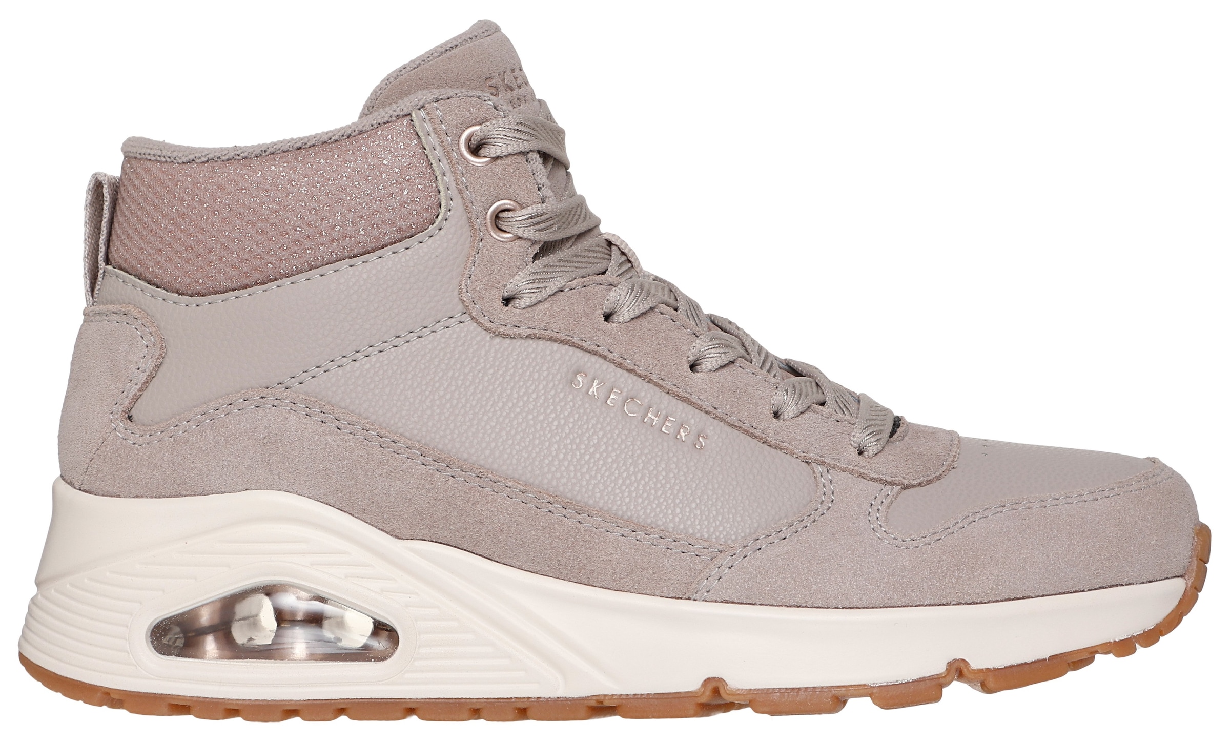 Skechers Keilsneaker »UNO-STACRE SHINE«, High Top Sneaker, Schnürboots mit Luftkammern Sohle