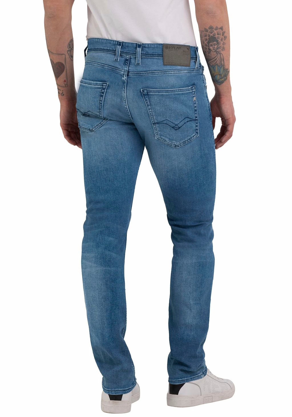 Replay Straight-Jeans GROVER in vielen verschiedenen Waschungen, mit Stretc günstig online kaufen