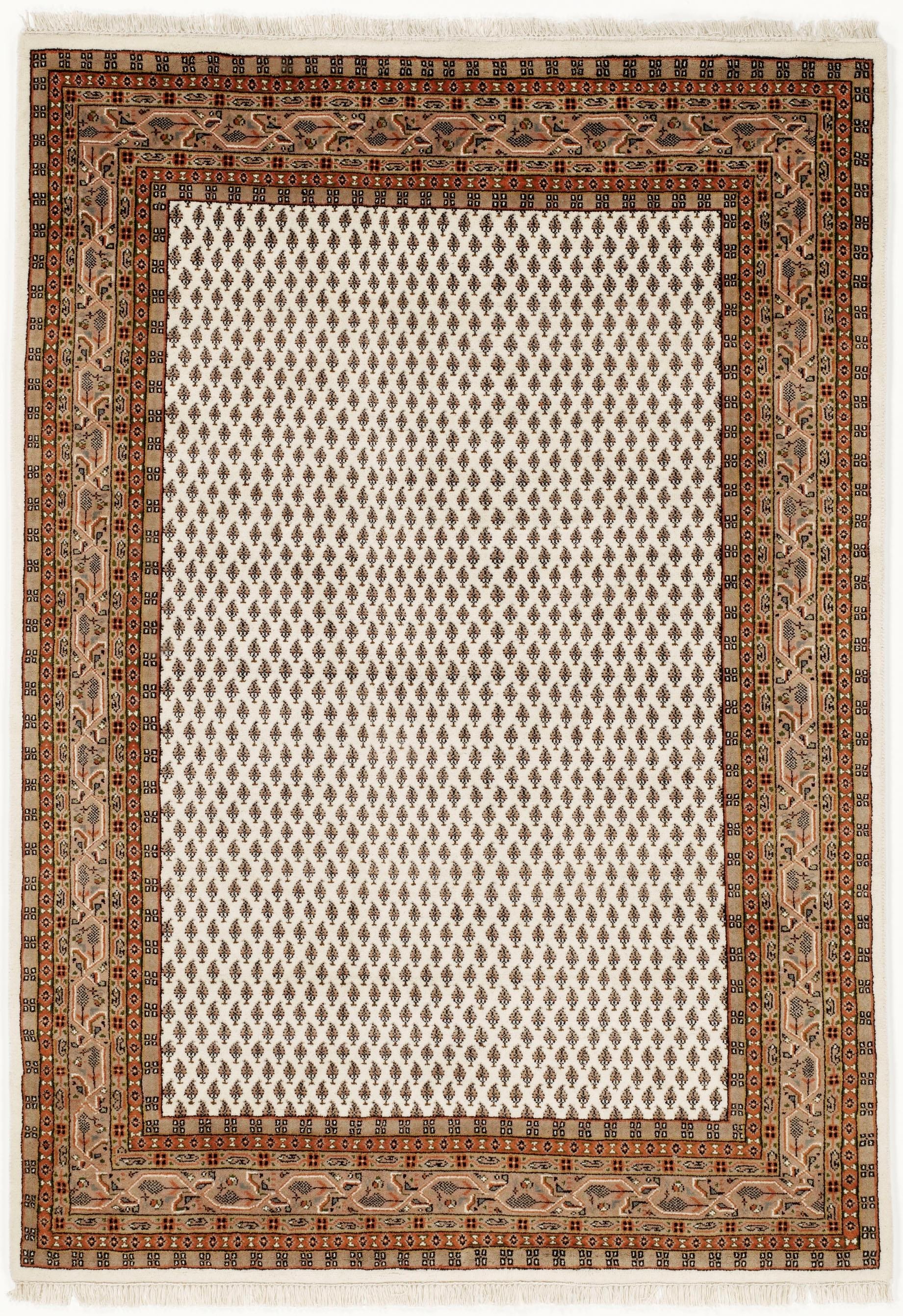 OCI DIE TEPPICHMARKE Orientteppich »Sakki Mir«, rechteckig, reine Wolle, hochwertig handgeknüpft, mit Fransen, Wohnzimmer