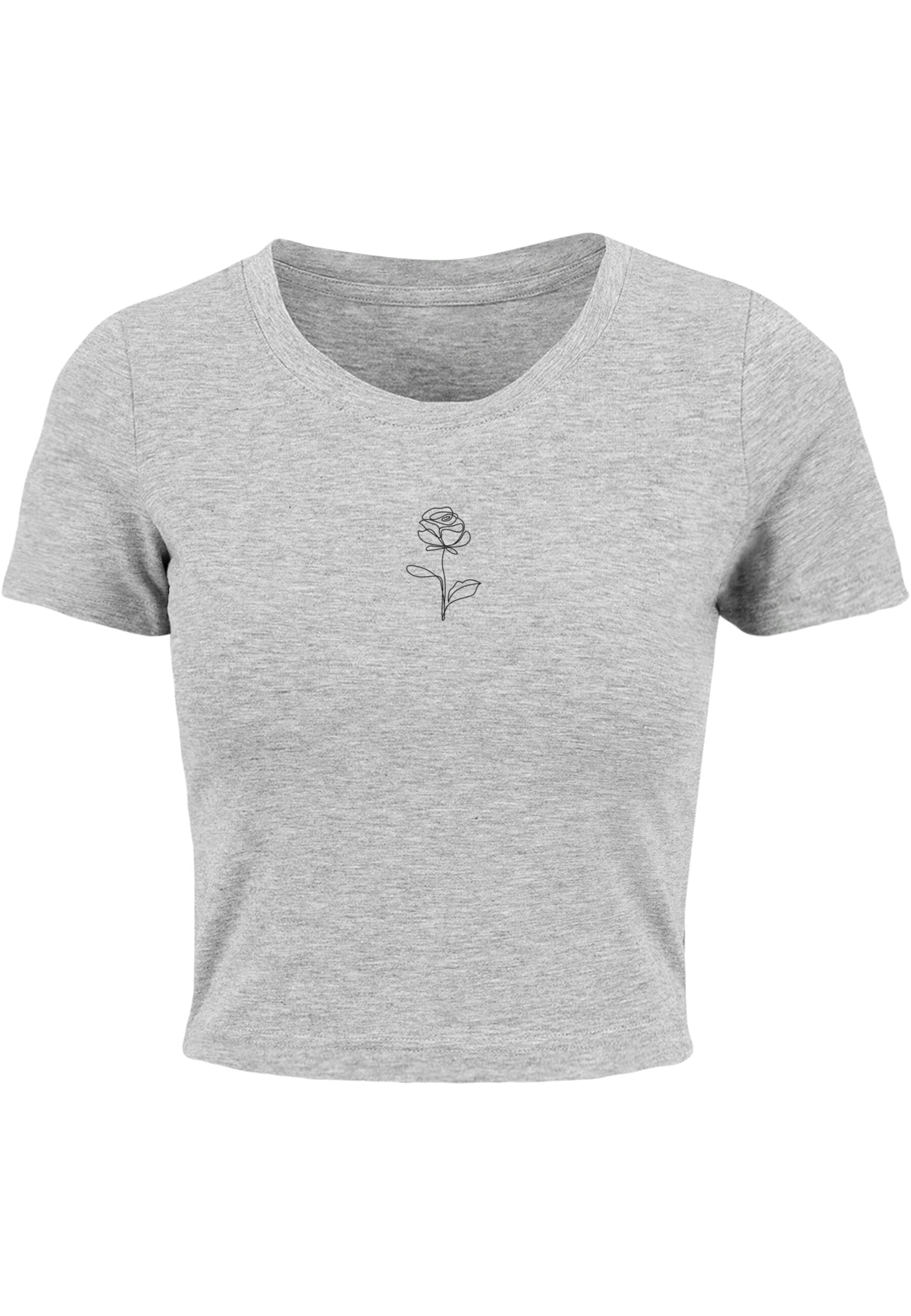 Merchcode T-Shirt "Merchcode Damen Ladies Rose Cropped Tee" 1 Stk. tlg. günstig online kaufen