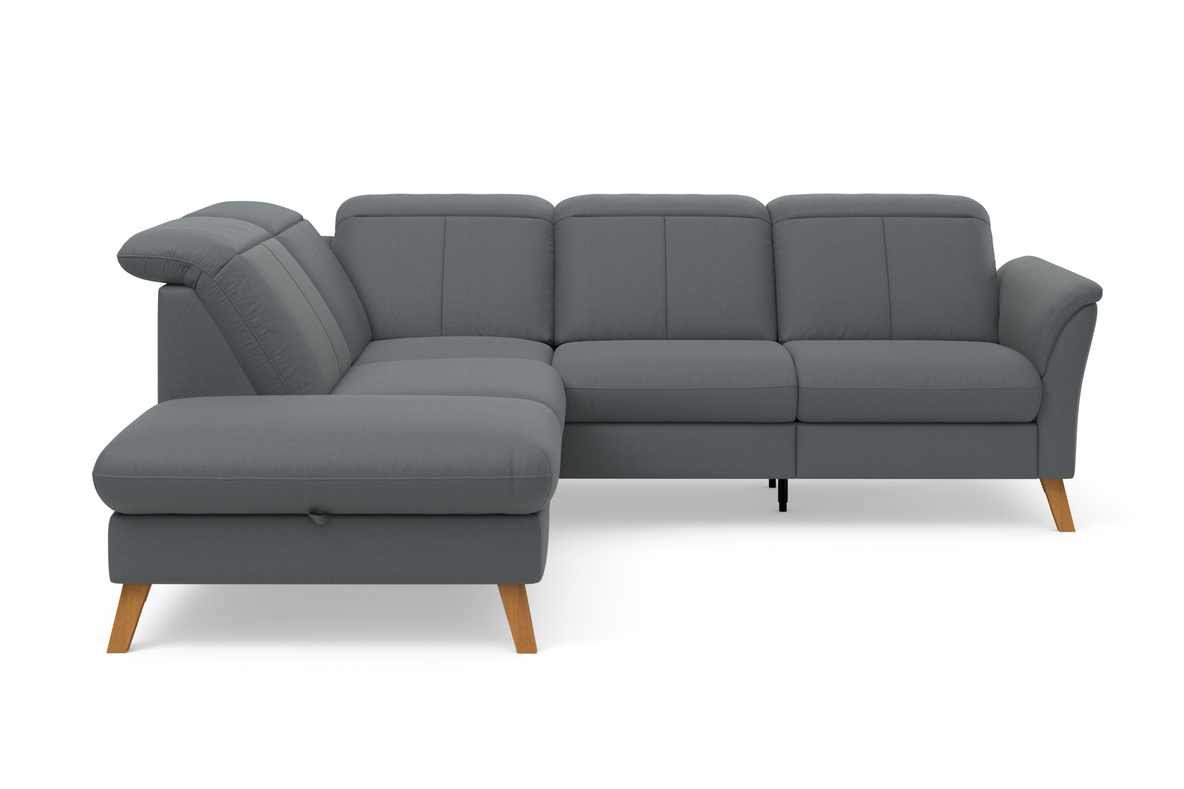 sit&more Ecksofa "Romero L-Form" wahlweise mit oder ohne TV-Funktion, Schlaffunktion, Bettkasten