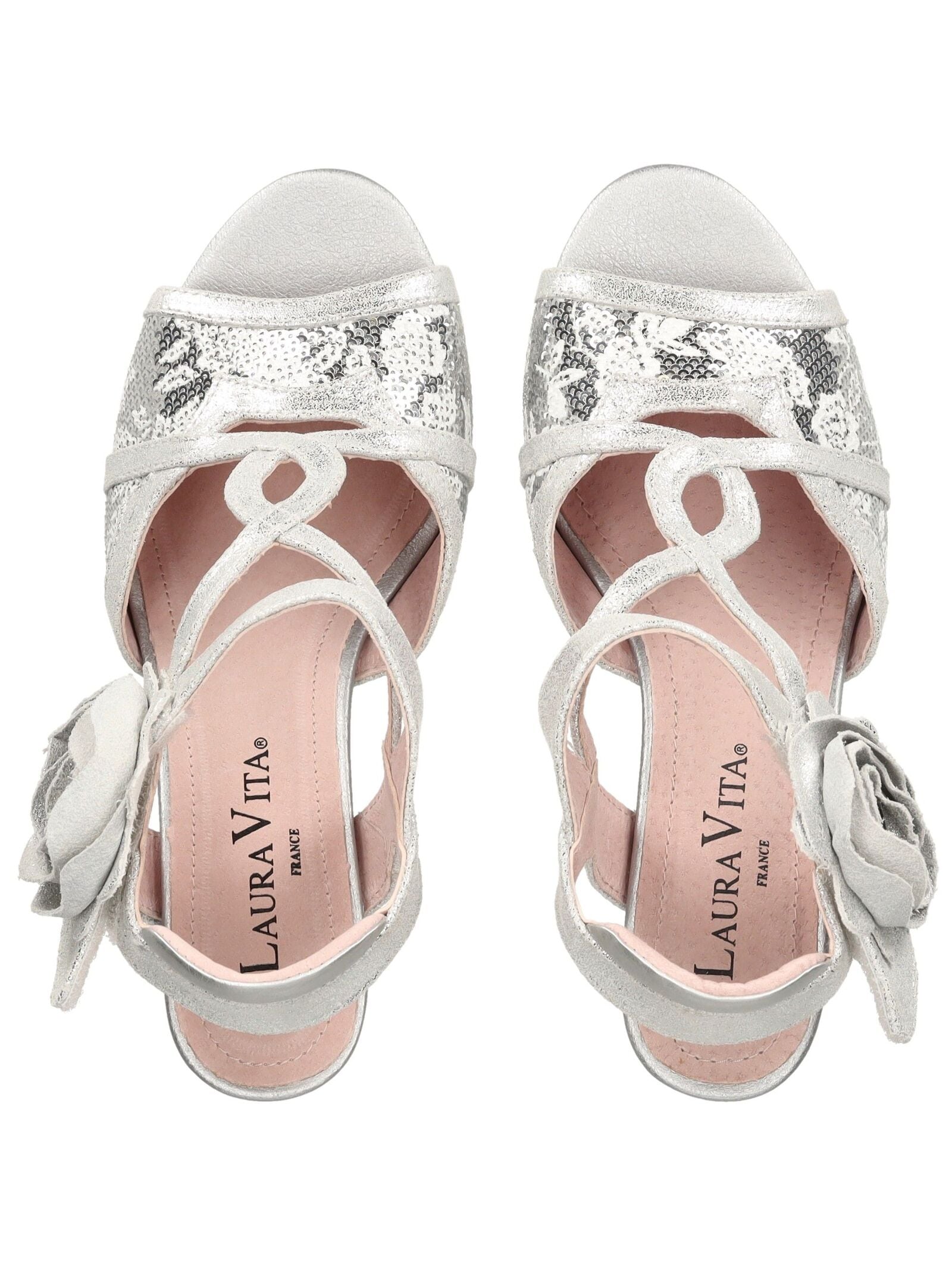 LAURA VITA High-Heel-Sandalette »LAURA VITA Sandalen Leder/Textil«