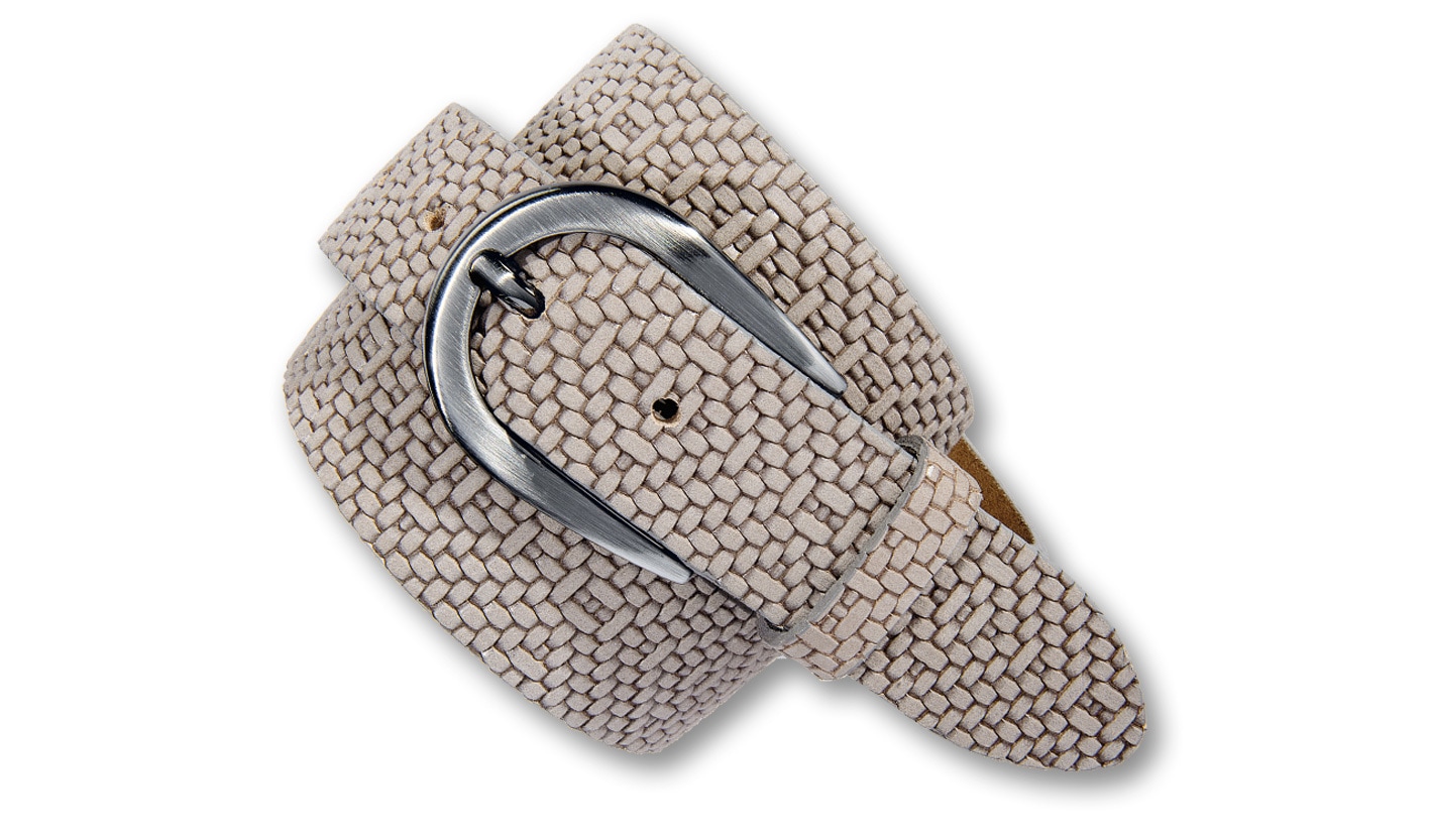 Silbergift Ledergürtel "Ledergürtel mit junger stylischer Flechtstruktur" günstig online kaufen