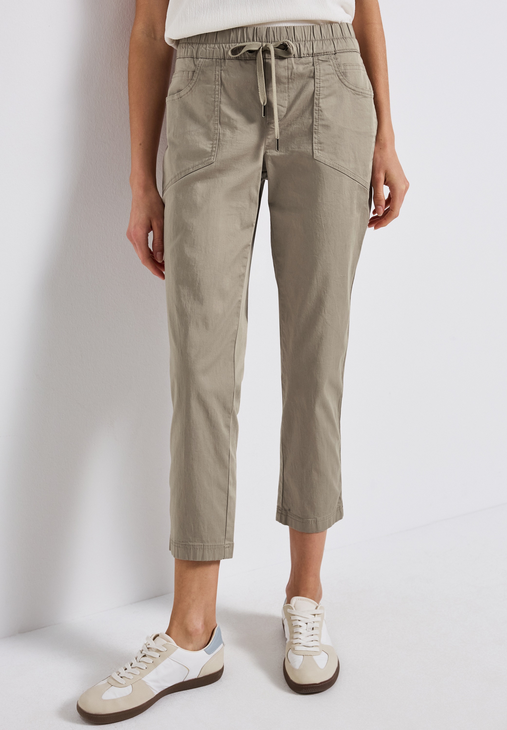 STREET ONE Röhrenhose  mit Elastikbund