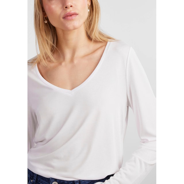 pieces Langarmshirt »PCKAMALA NEW LS TOP NOOS BC« für bestellen | BAUR