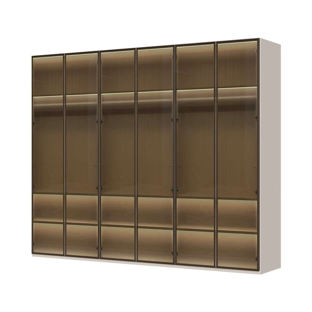 Places of Style Drehtürenschrank "Opera Parsol-Glastüren, LED-Glasbodenbele günstig online kaufen