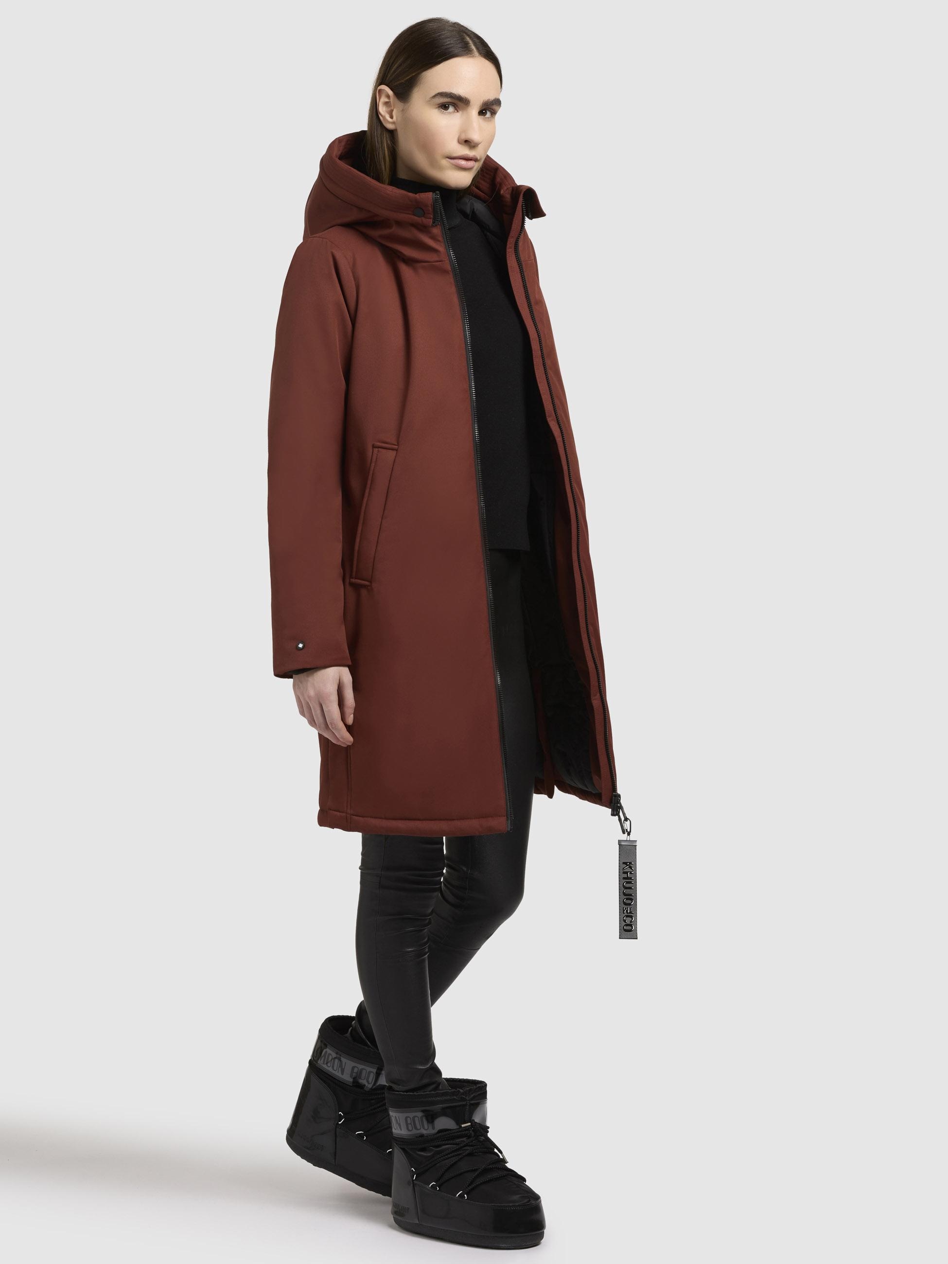 khujo Kurzmantel »Yaak3-YM«, urbaner Damen Parka mit gestepptem Innenfutter