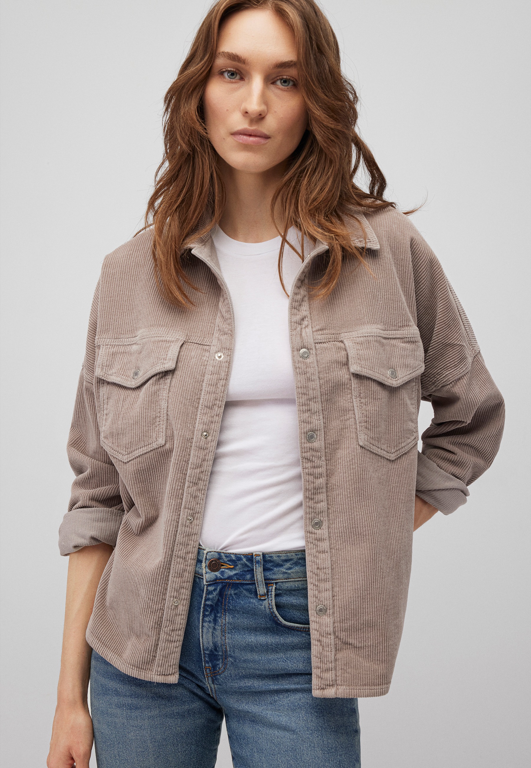 Mavi Langarmbluse »FIONA«, Boyfriend Cord Overshirt
