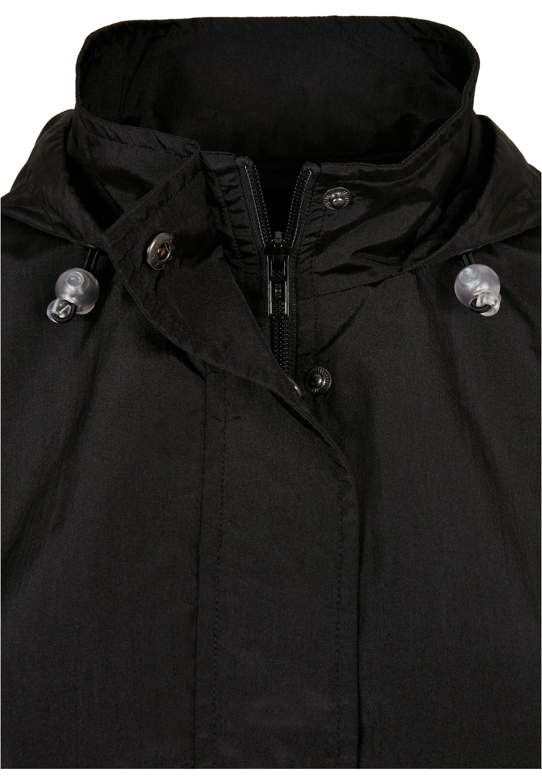 URBAN CLASSICS Allwetterjacke »Urban Classics Damen Ladies Oversized Shiny Crinkle Nylon Jacket«, (1 St.), mit Kapuze