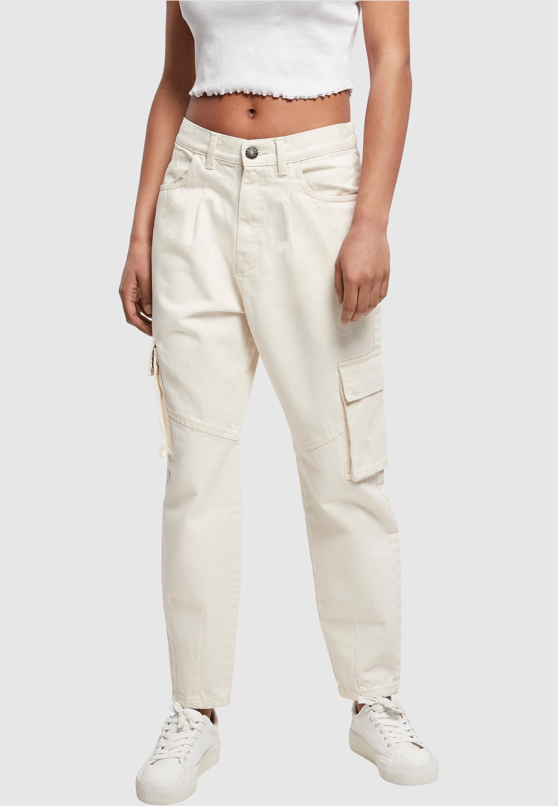 URBAN CLASSICS Cargohose »Urban Classics Damen Ladies Ballon Fit Cargo Twill Pants«, (1 tlg.)