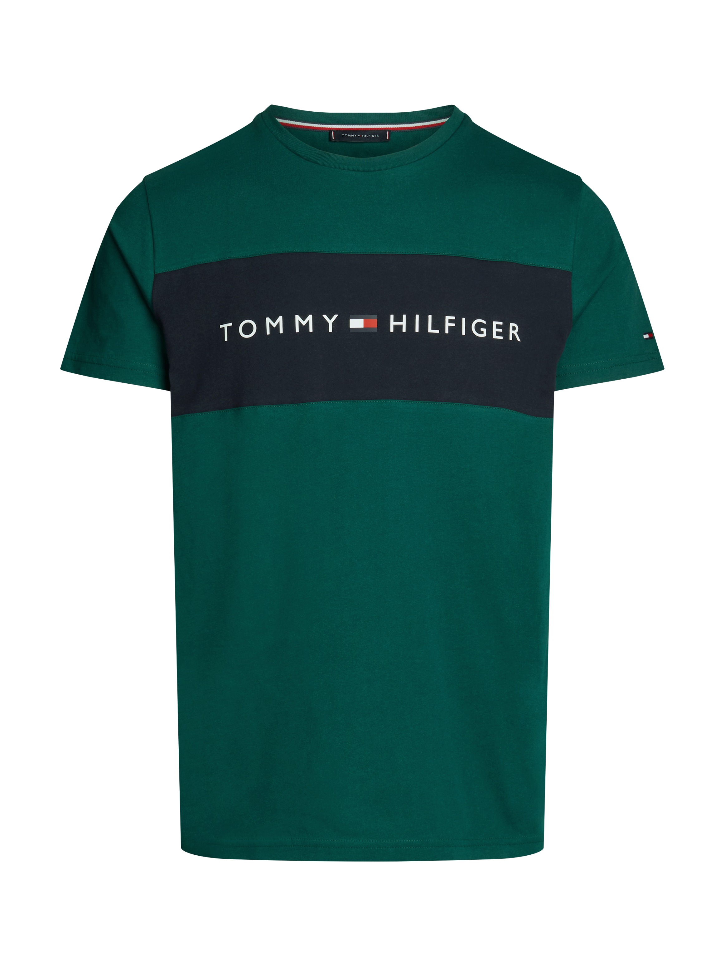 Tommy Hilfiger Underwear T-Shirt »SS T-SHIRT BLOCK LOGO«, mit Farbeinsatz, mit Logoschriftzug