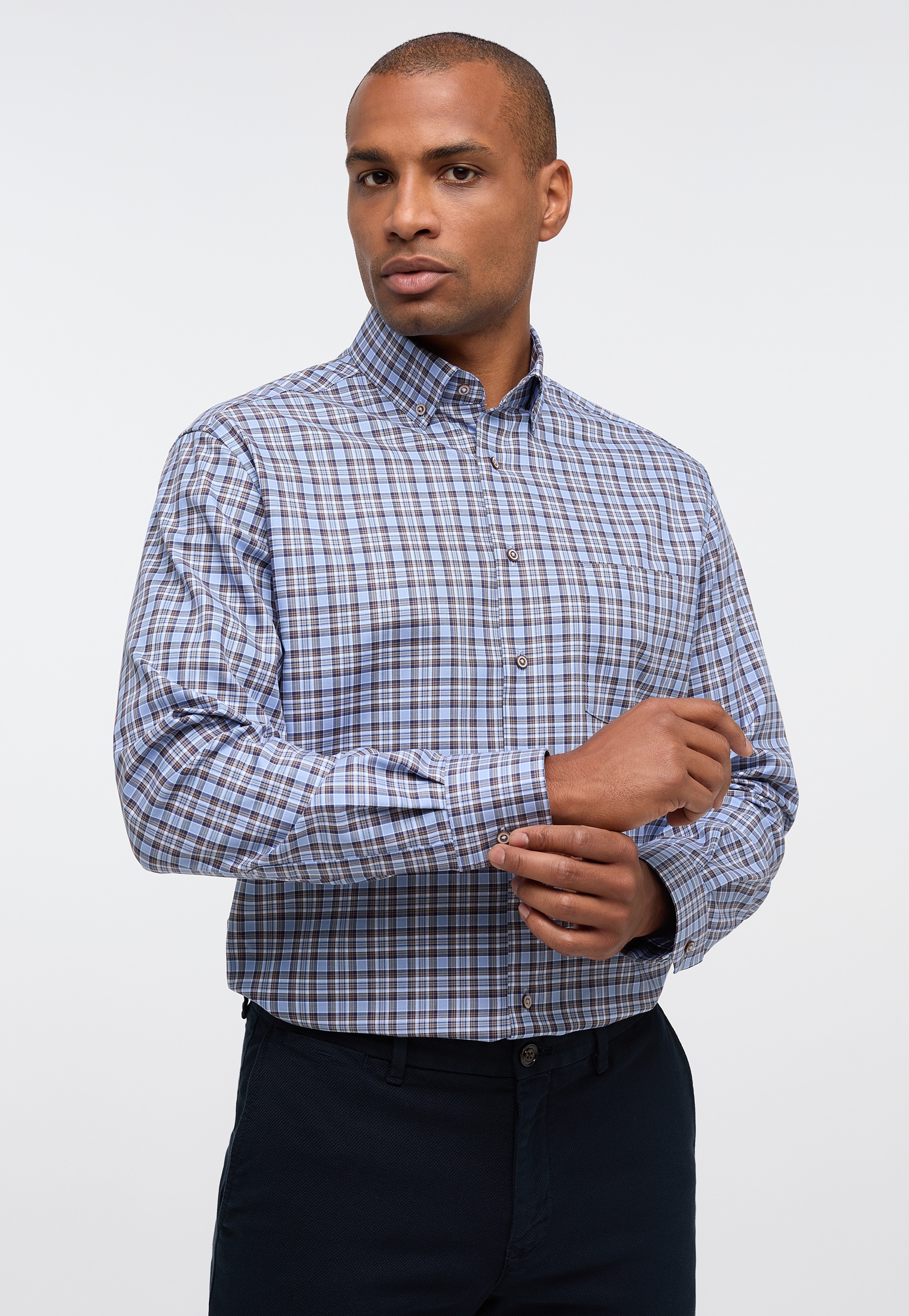 Eterna Langarmhemd "MODERN FIT" NON IRON (bügelfrei) günstig online kaufen