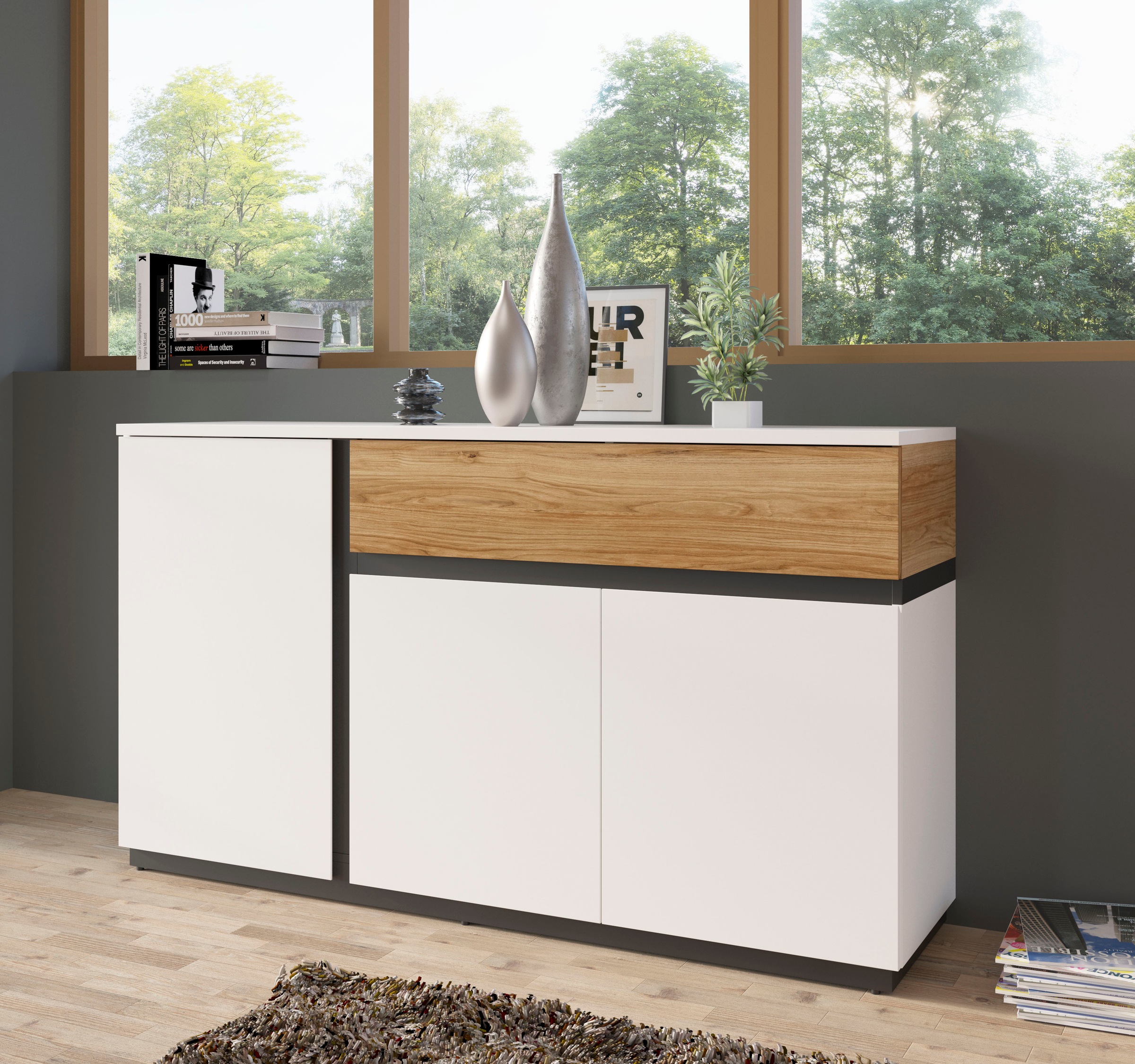 Home affaire Sideboard "Novena" Breite 155 cm günstig online kaufen