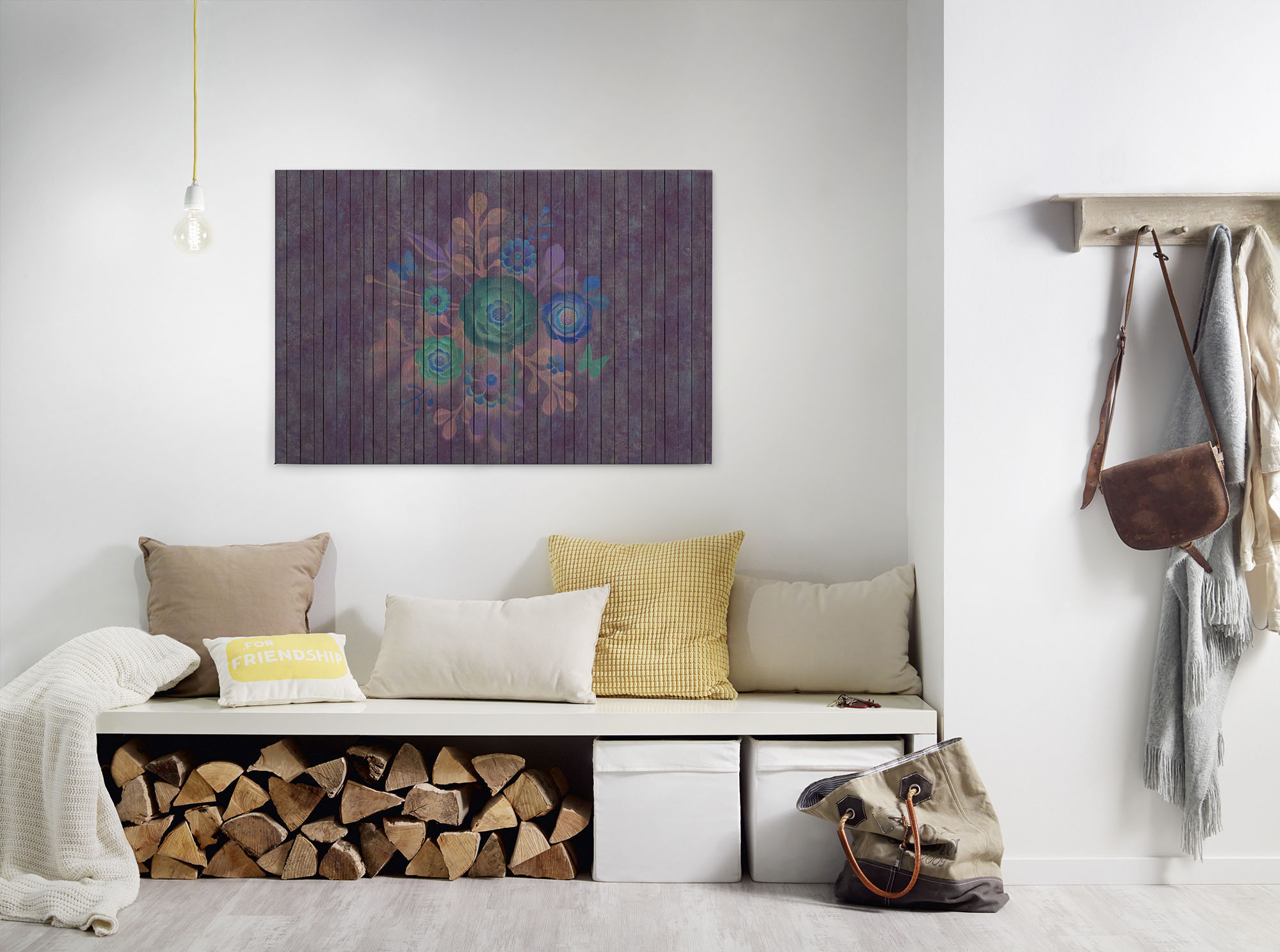 A.S. Création Leinwandbild "spray bouquet" Blumen Kunst 1 Stk. tlg. Keilrahmen Holz Blumen Floral Grafitti Leinwand-Bild Wohnzimmer modern