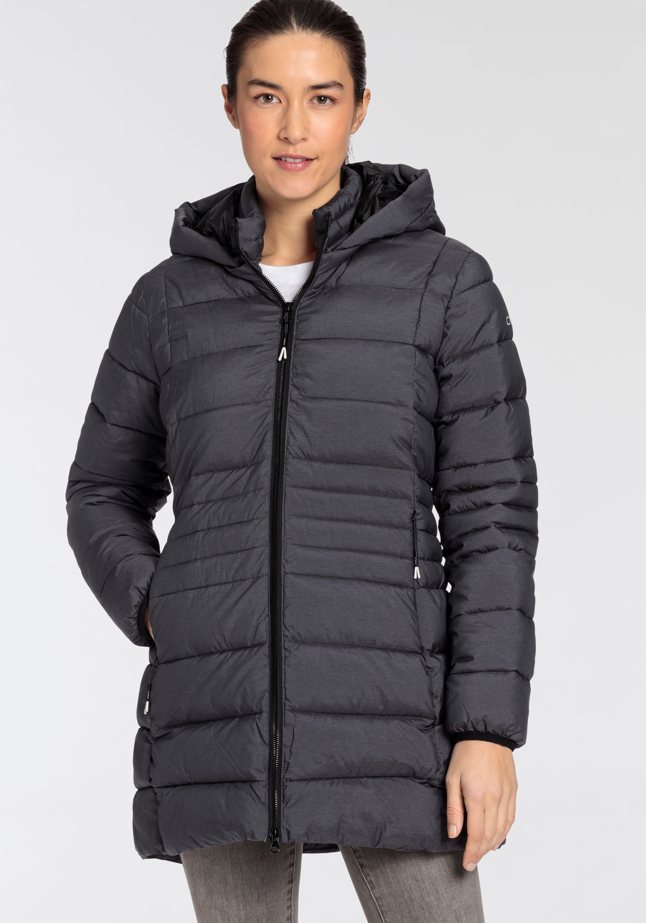 CMP Steppjacke "WOMAN PARKA SNAPS HOOD", mit Kapuze