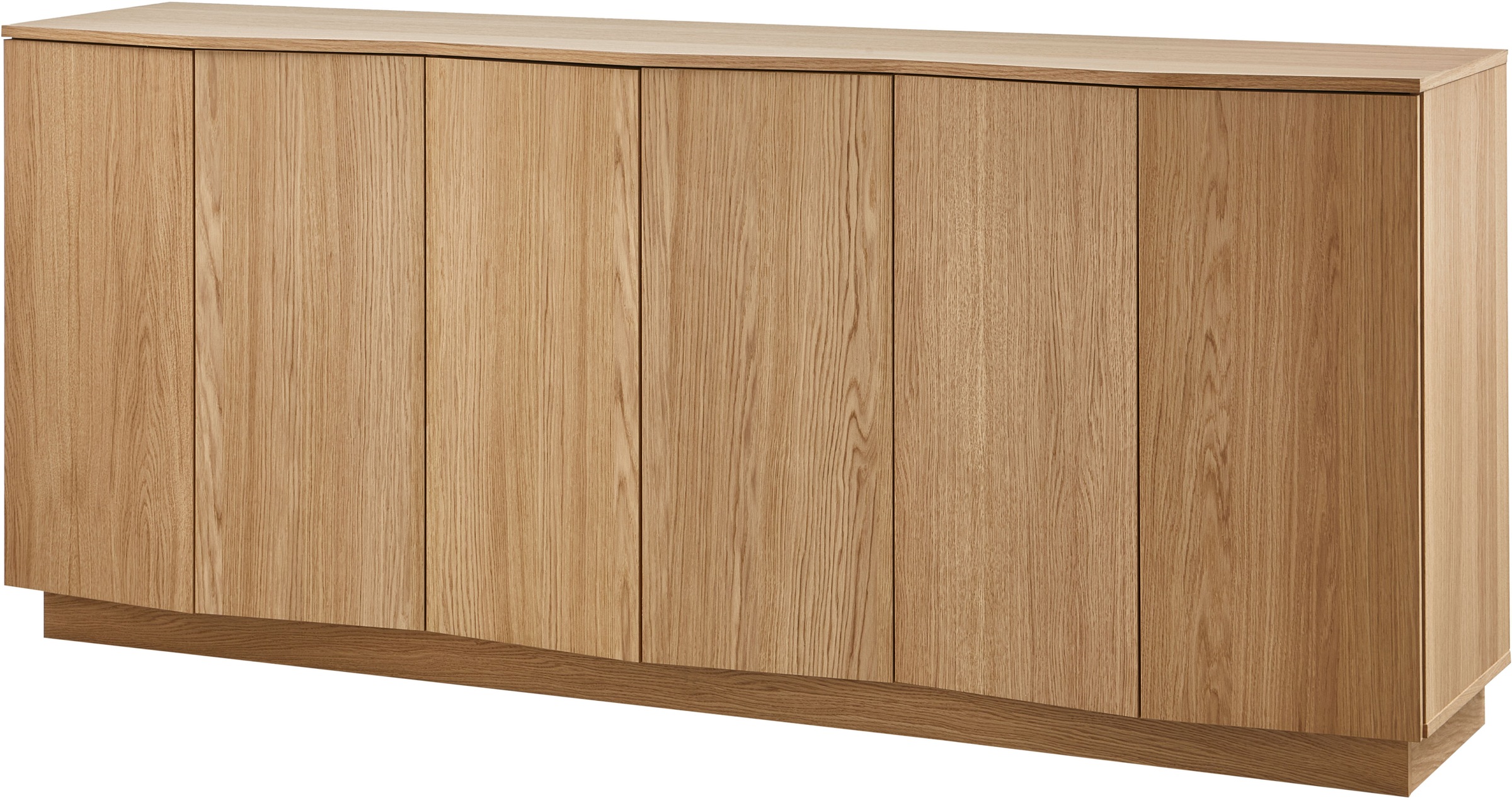 WOOOD Kommode Sideboard aus Eichenfurnier mit zeitlosem Design und Maserung günstig online kaufen