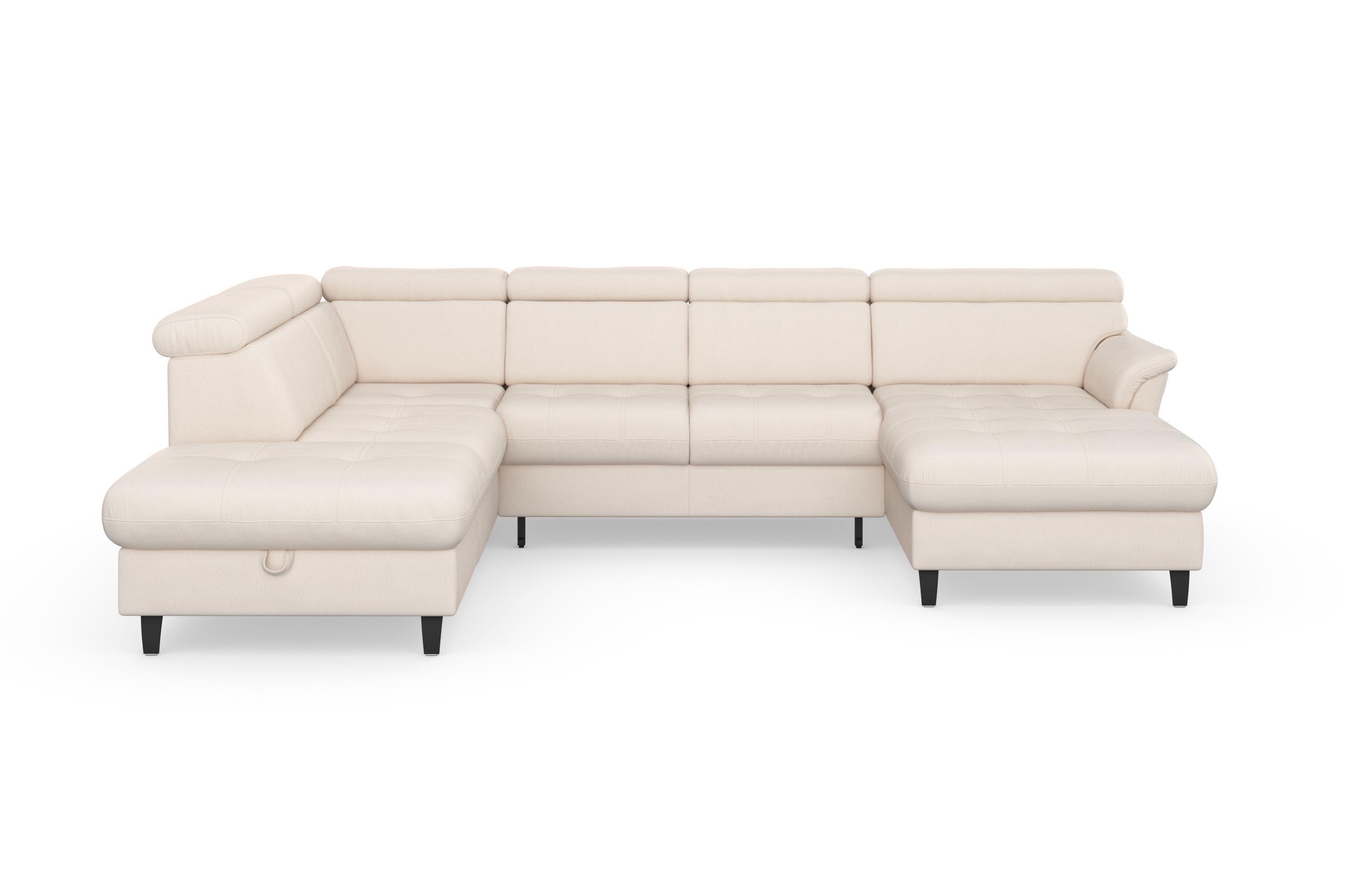sit&more Wohnlandschaft "Marano U-Form" inklusive Kopfteilverstellung, optional Schlaffunktion & Bettkasten