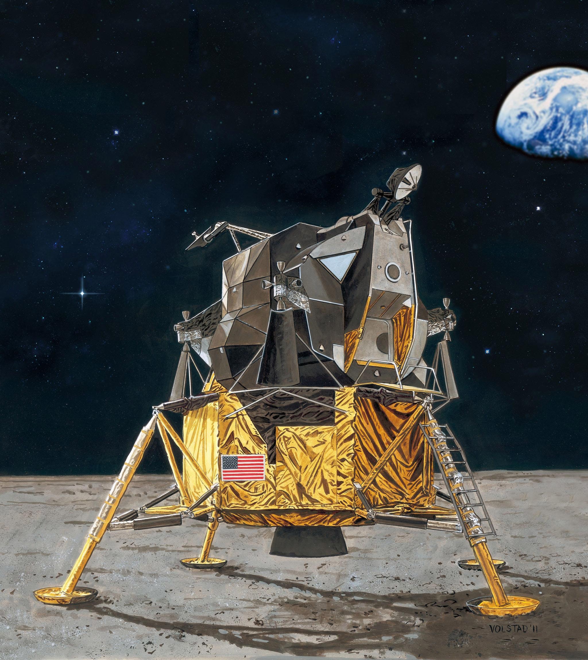 Revell® Modellbausatz »Apollo 11 Lunar Module Eagle«, 1:48, Jubiläumsset mit Basis-Zubehör