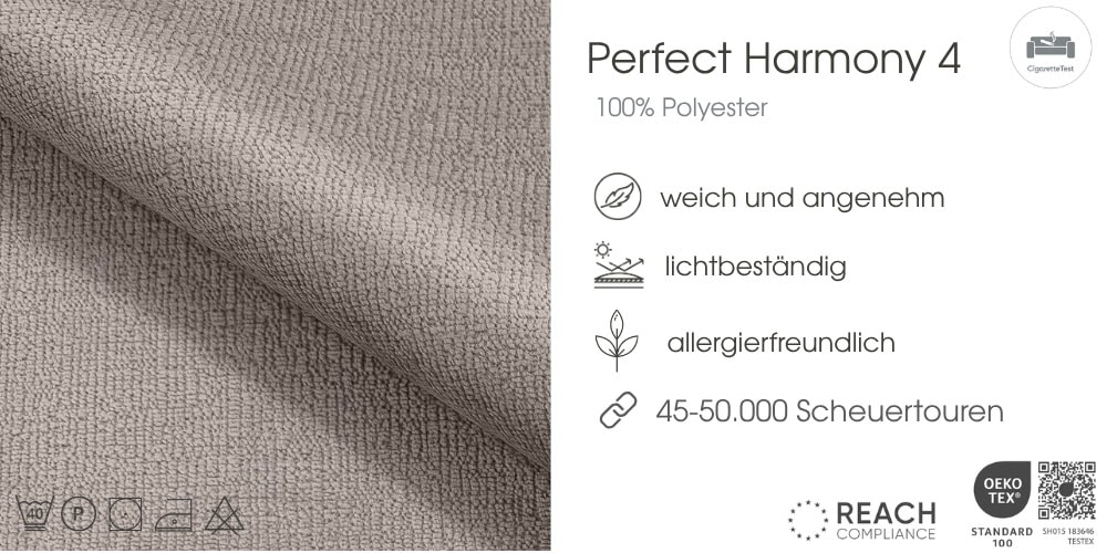 FORTE Boxspringbett »Harmonie inkl. Bettkasten und Topper, Kopf- und Fußteil in Kissenoptik« in den Breiten 140cm, 160cm und 180cm erhältlich