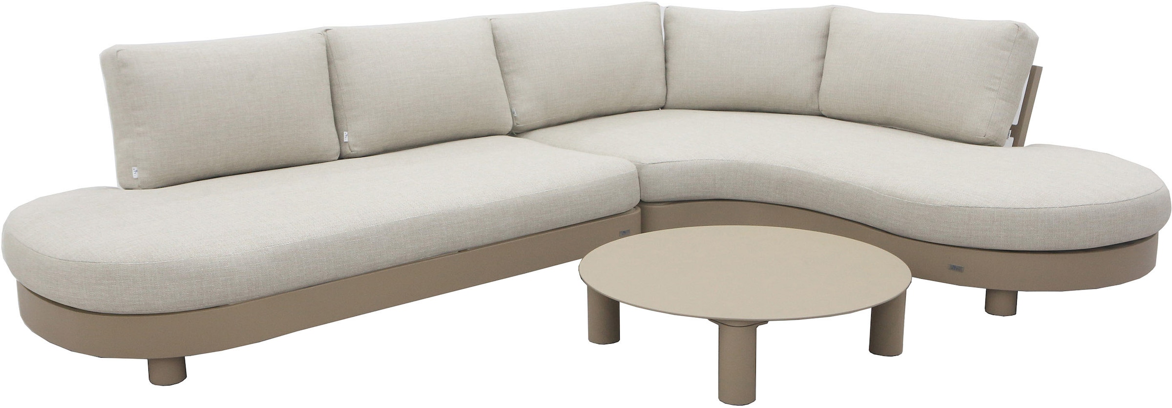 Best Gartenlounge-Set »Salerno«, (Set, 10 tlg.), bestehend aus 2 Sitzbänken, 1 Tisch und 7 Kissen