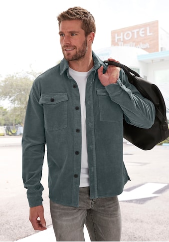 Hemdjacke »modernes Overshirt, Regularfit mit augesetzten Taschen«