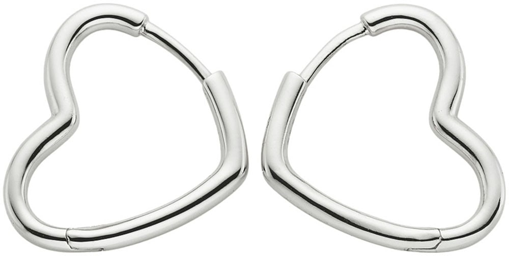Aniston JEWELRY & WATCHES Paar Creolen »Schmuck Geschenk Ohrschmuck Ohrringe Herzform«