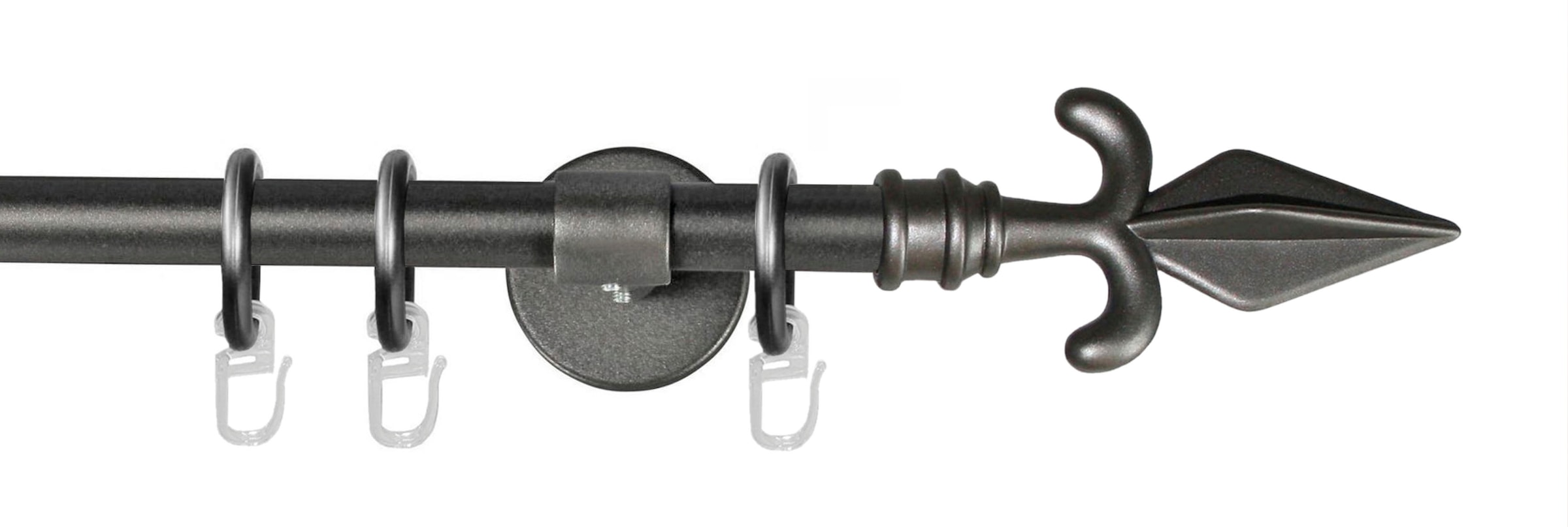 GARESA Gardinenstange "RUSTIKA" Ø 16 mm 1 läufig-läufig Wunschmaßlänge rust günstig online kaufen