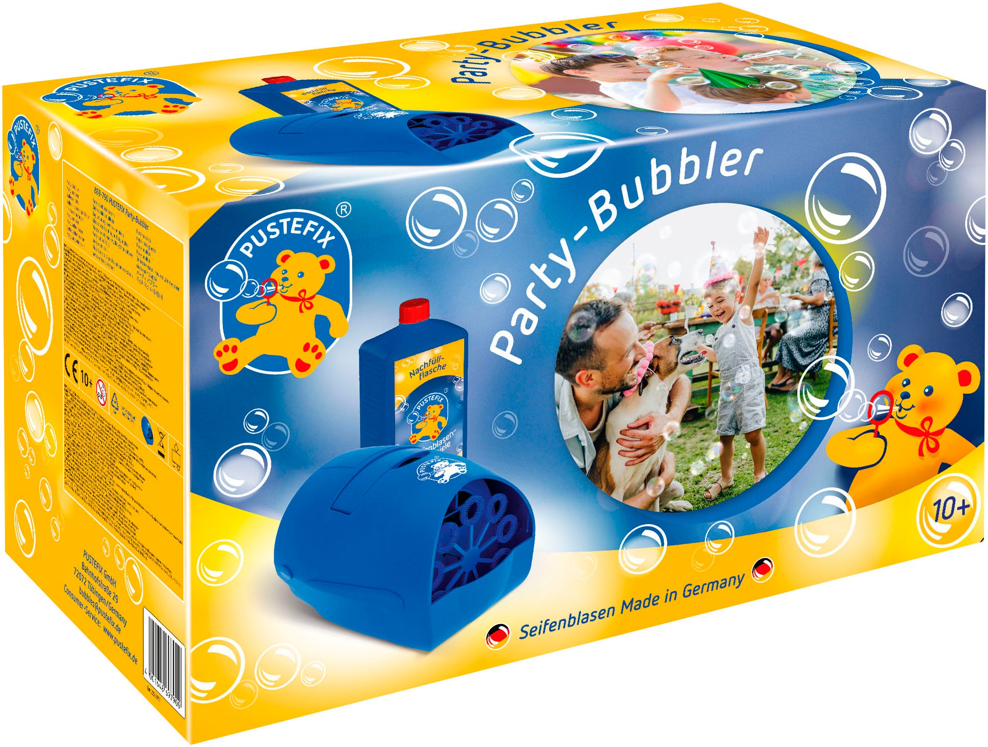 PUSTEFIX Seifenblasen Kanone »Party-Bubbler«, Made in Germany