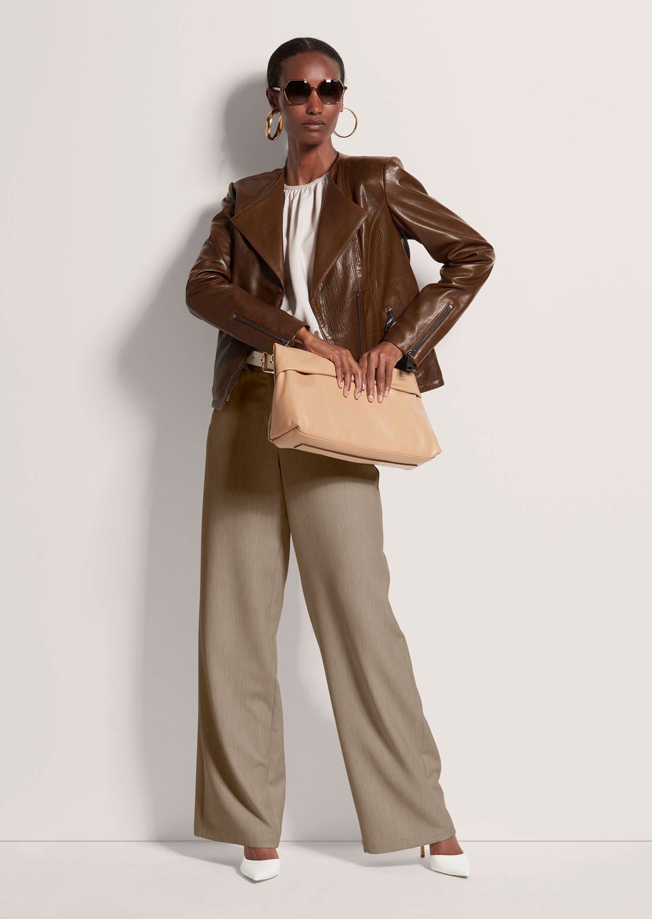 MADELEINE Lederjacke »Lederjacke Lederjacke im Biker-Style«