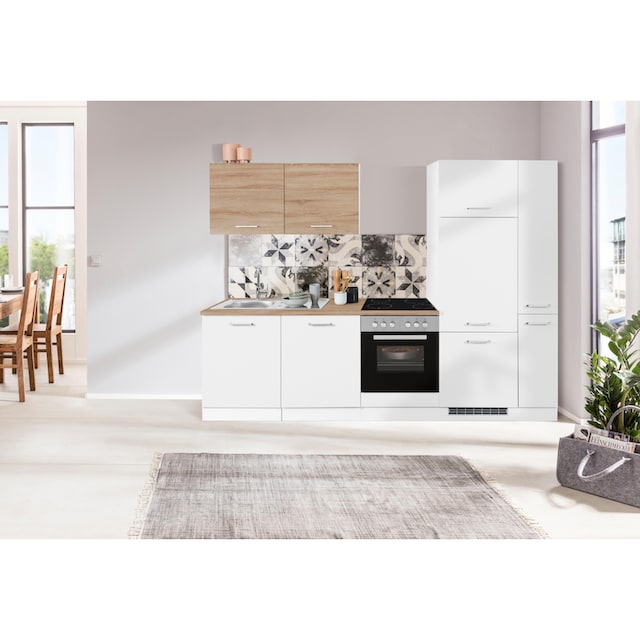 HELD MÖBEL Küchenzeile »Visby«, ohne E-Geräte, Breite 270 cm für  Kühlschrank kaufen | BAUR