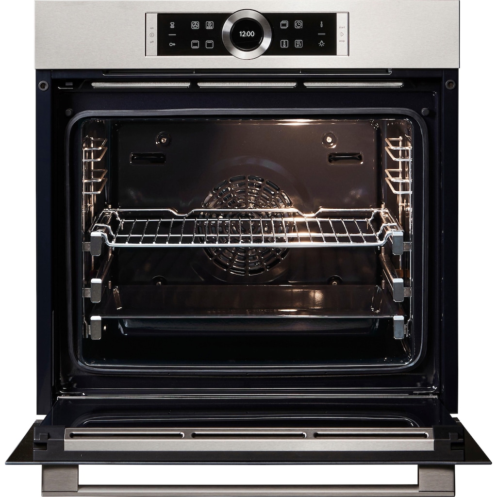 BOSCH Einbaubackofen »HBG632TS1«, 8, HBG632TS1, mit 3-fach-Teleskopauszug