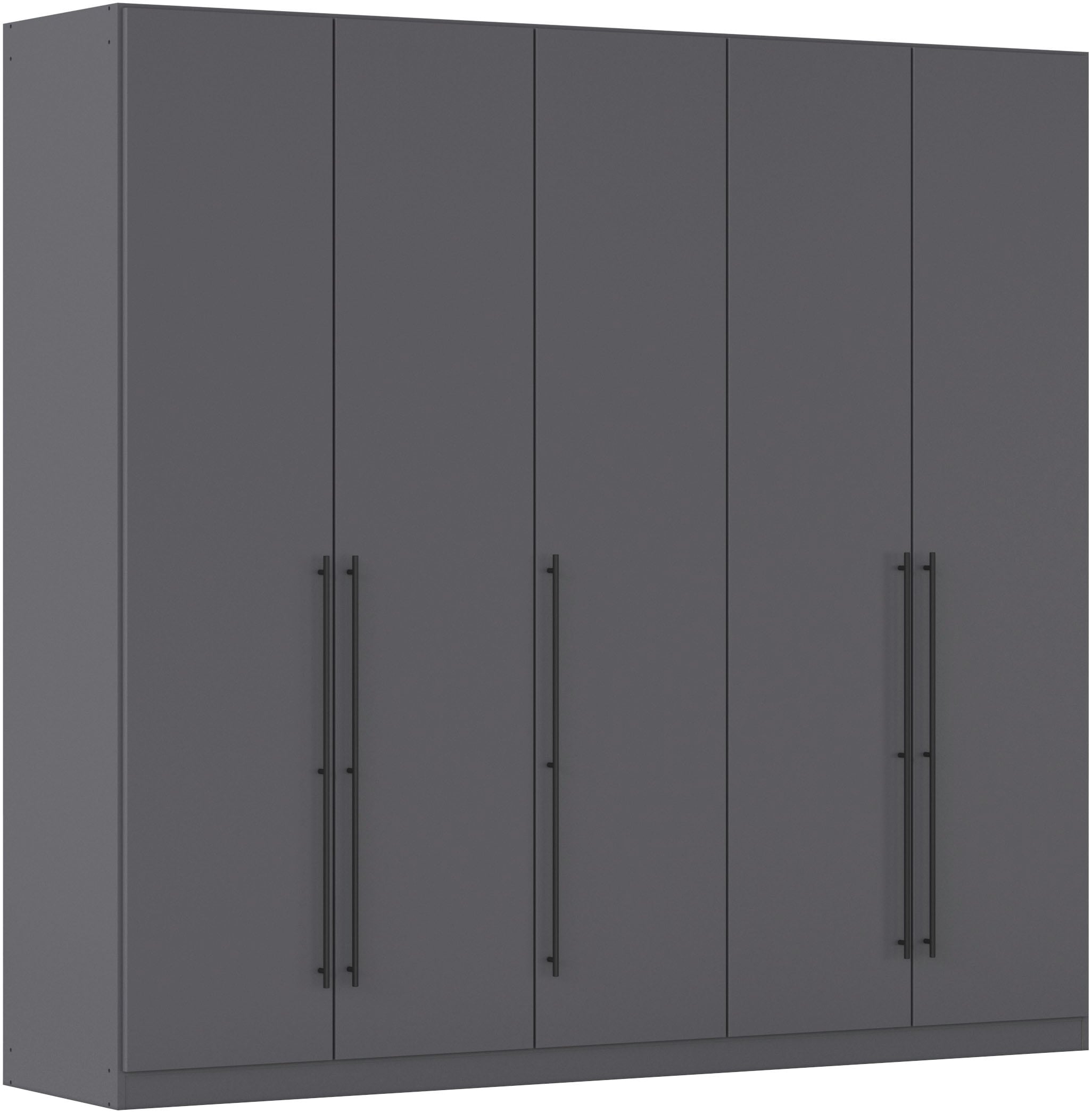 OTTO home Kleiderschrank "Mehrzweckschrank Aktenschrank Möbel Mietswohnung Schlafzimmer AVOLA" 3 verschiedene Ausstattungen BASIC/CLASSIC/PREMIUM (inkl. SOFT-CLOSE), mit hochwertigen Stangengriffen in Schwarz aus Metall MADE IN GERMANY