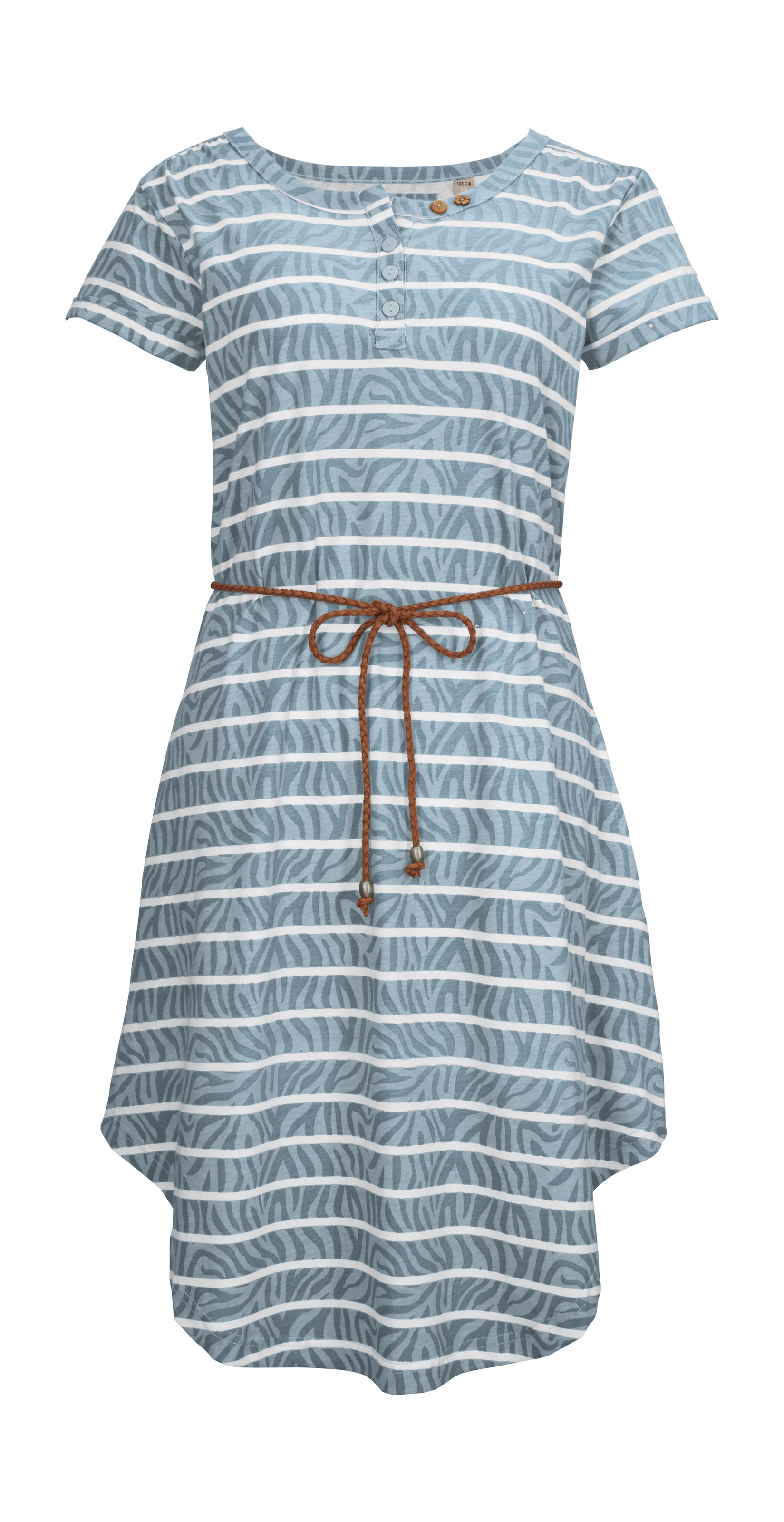 G.I.G.A. DX by killtec Sommerkleid »GS 31 WMN DRSS« Gestreiftes Baumwollkleid mit Bindegürtel und Zierknöpfen