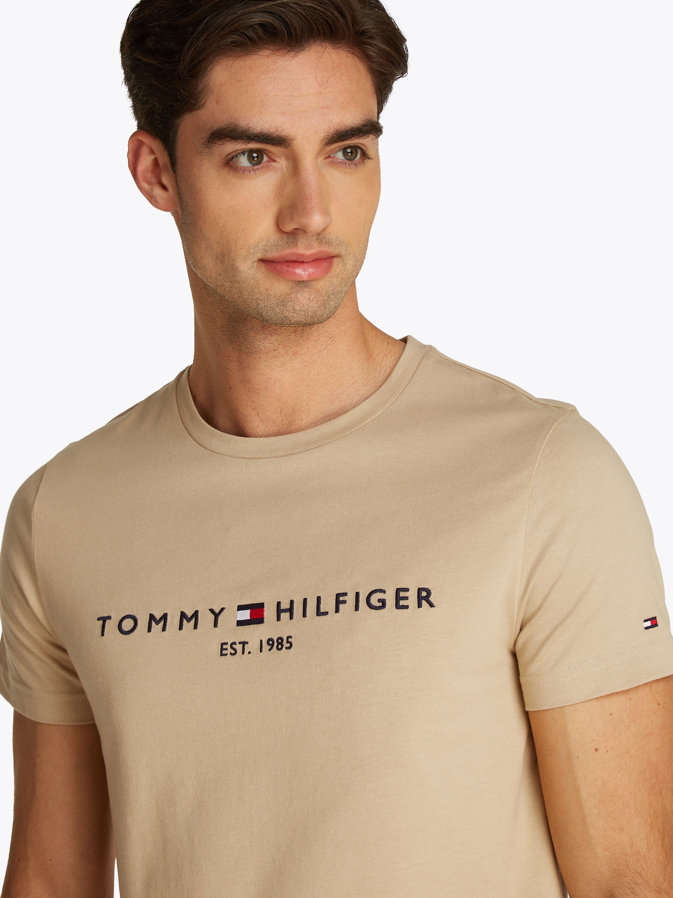 Tommy Hilfiger T-Shirt "TOMMY LOGO TEE", aus reiner Baumwolle günstig online kaufen