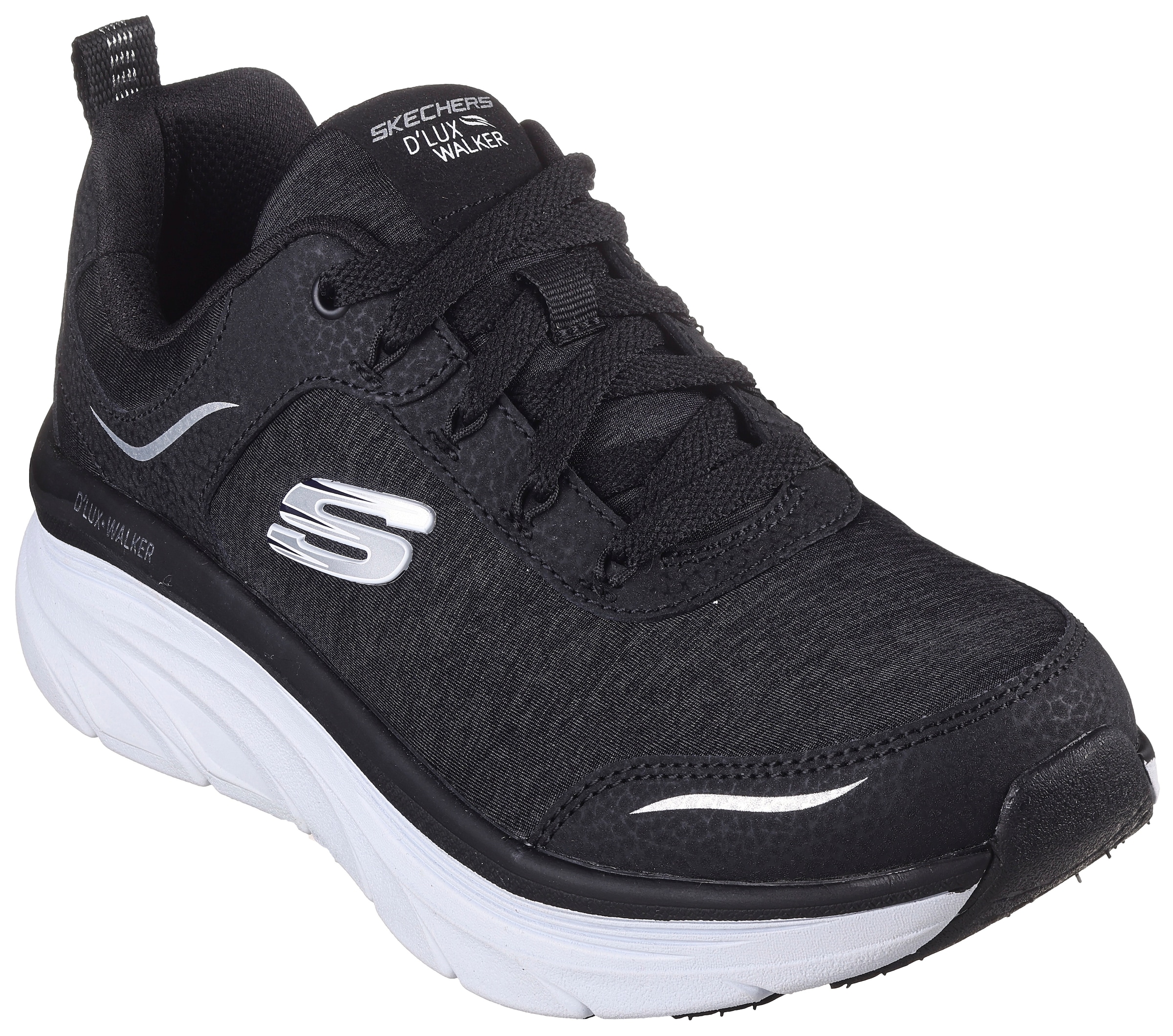 Skechers Sneaker "DLUX WALKER, COOL GROOVE", mit Relaxed Fit-Ausstattung, Freizeitschuh, Halbschuh, Schnürschuh