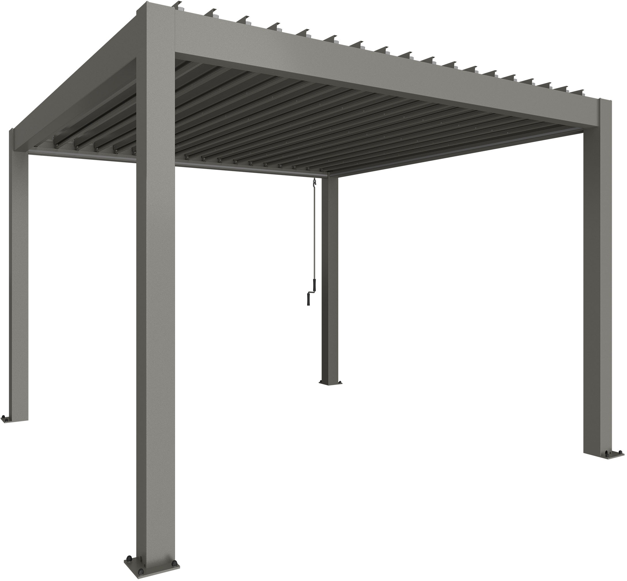 Biohort Pergola »3,5x3,5 m, verschiedene Farben«, 367,5x367,5x264 cm, ausgezeichnet mit dem Red Dot Design Award