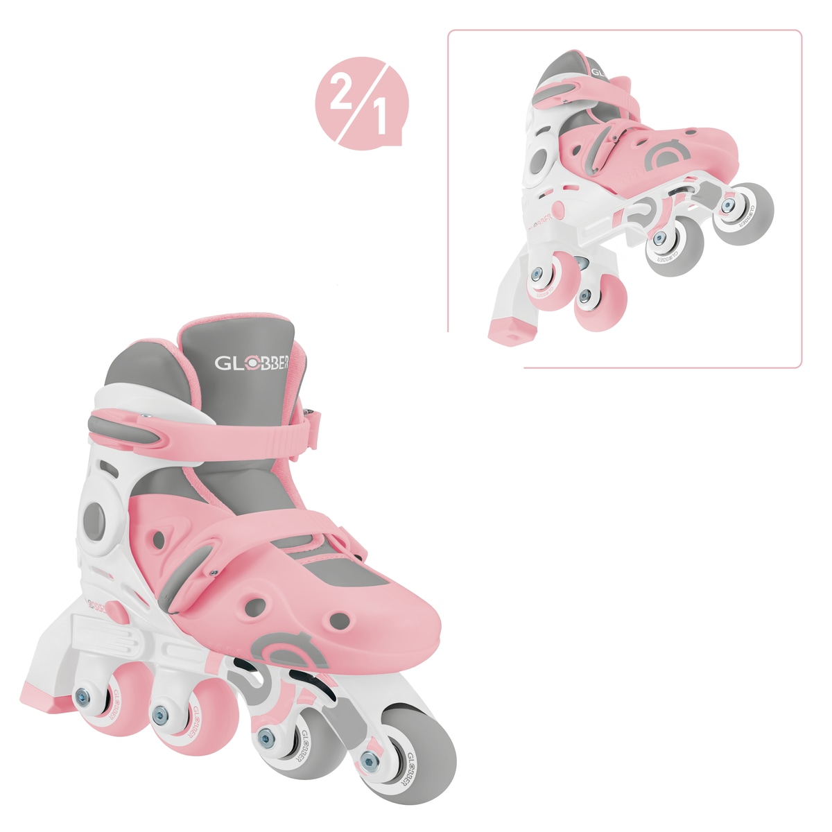 Globber Inlineskates »LEARNING SKATES 2in1, Gr. 26-29«