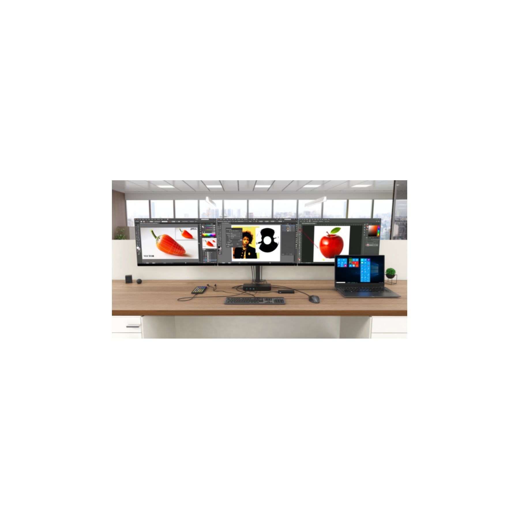 I-TEC Laptop-Dockingstation »USB 3.0 / USB-C / Thunderbolt, 3x 4K Docking Station + Power Delivery«