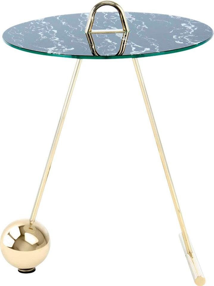 Kayoom Beistelltisch "Pendulum 525, mit runder Tischplatte", (1 St.), Marmo günstig online kaufen