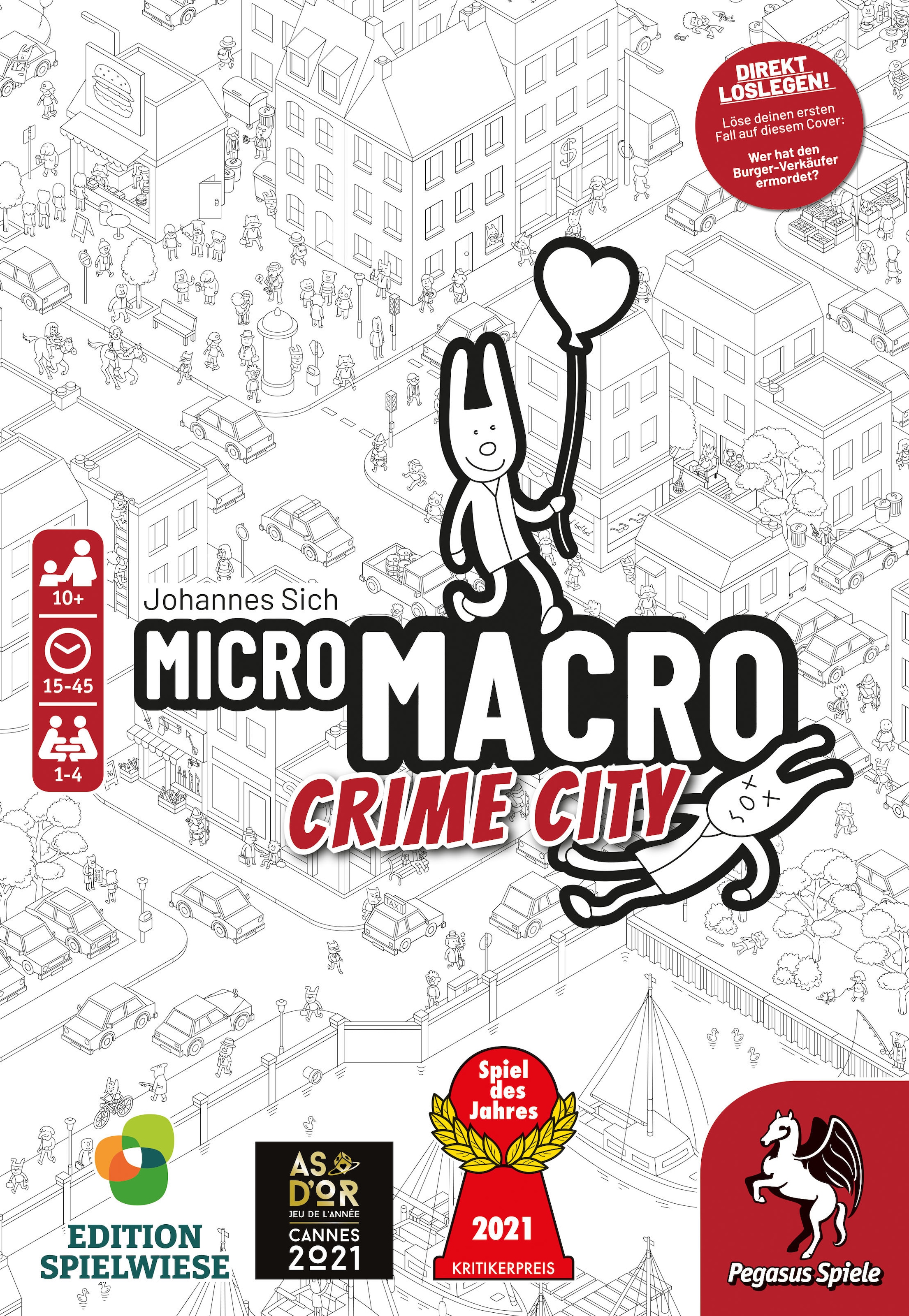 Pegasus Spiele Spiel »MicroMacro Crime City«, Made in Europe