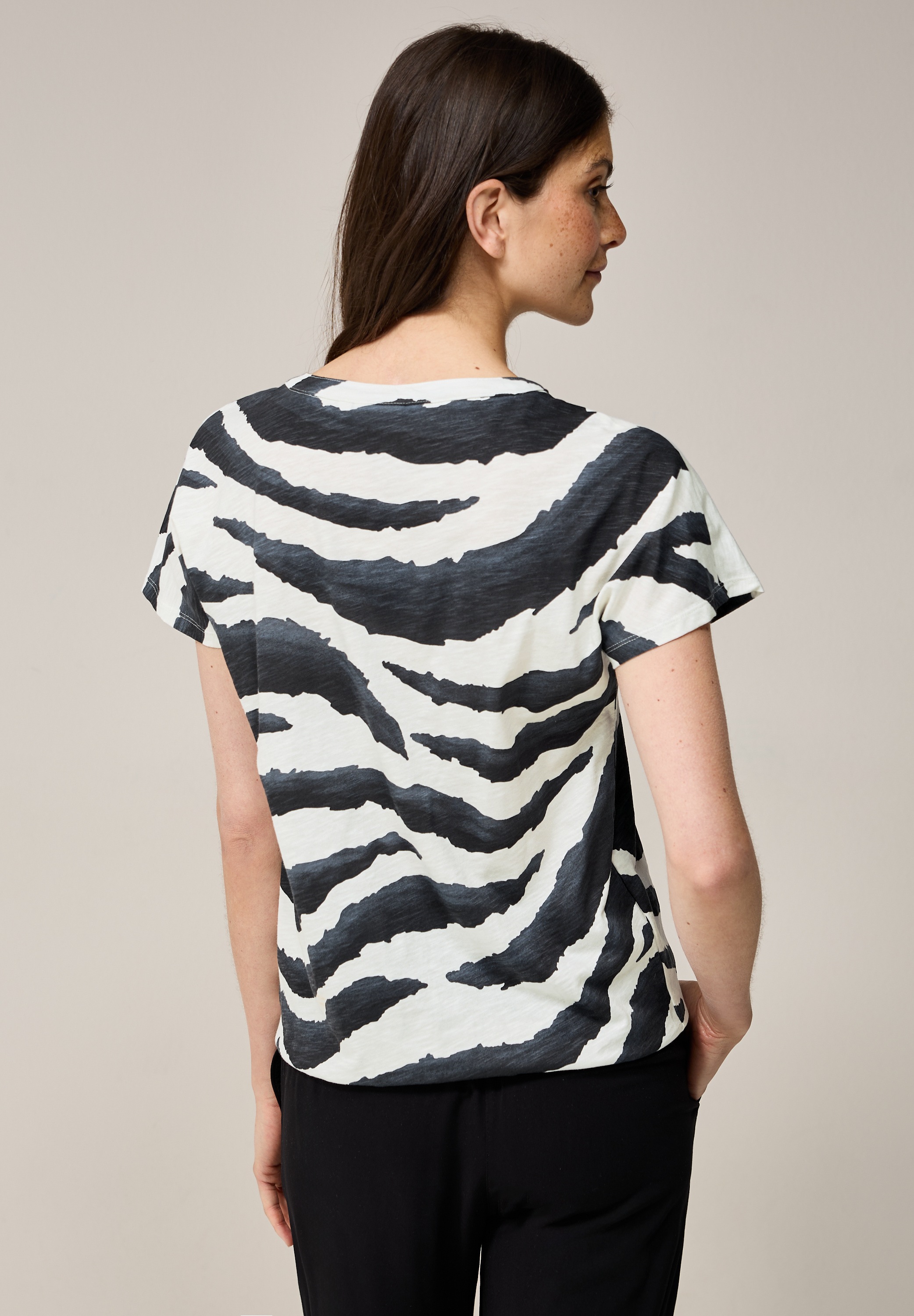 Cecil T-Shirt, mit Elastiksaum günstig online kaufen