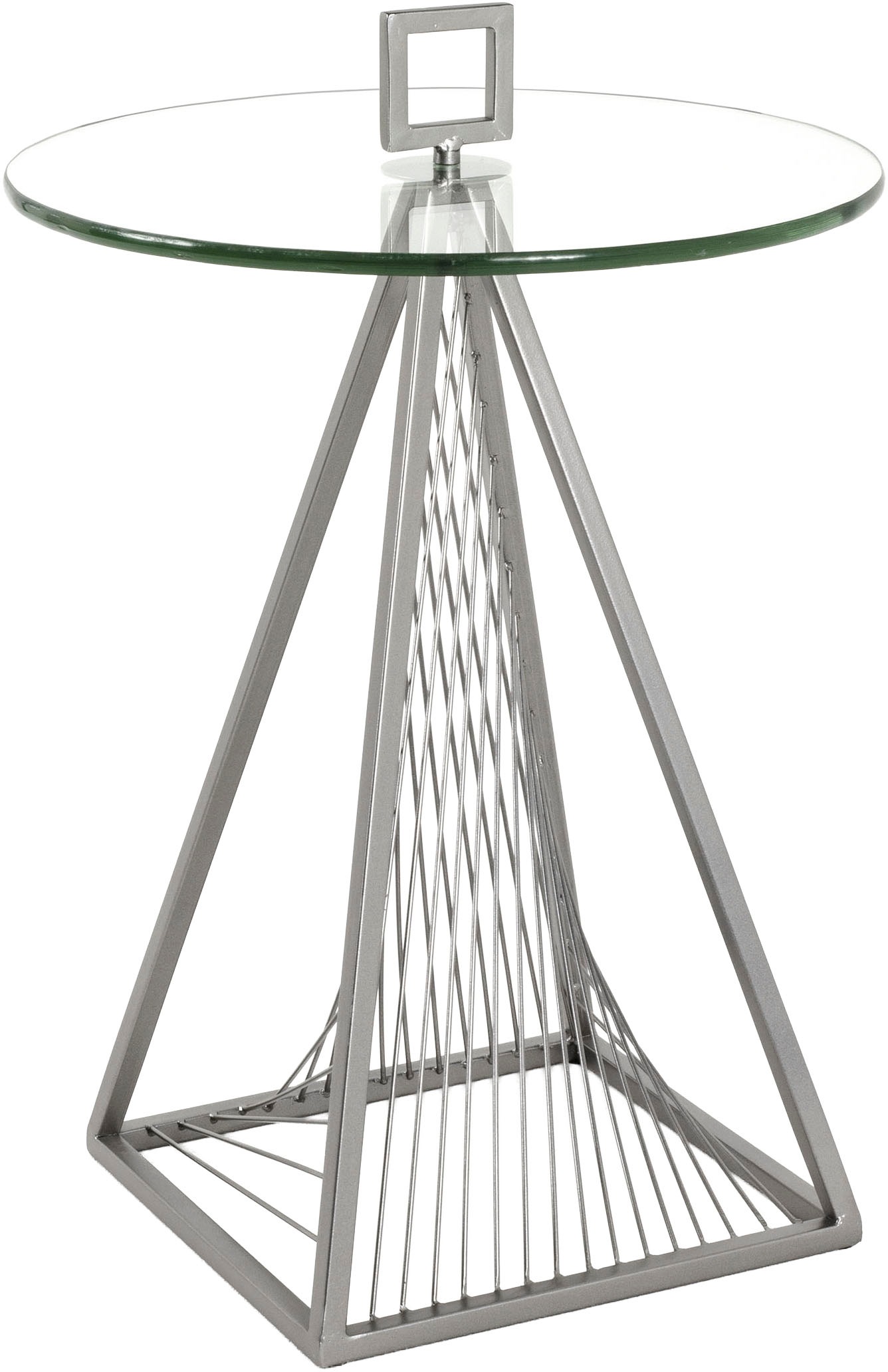 Table d'Appoint Design Ronde "Vnik" 57cm Gris
