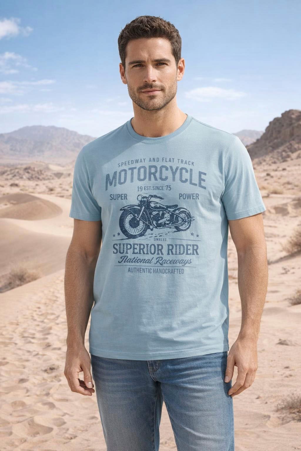 Arizona T-Shirt Kurzarm, lässige Passform, bedruckt, Rundhals, casual