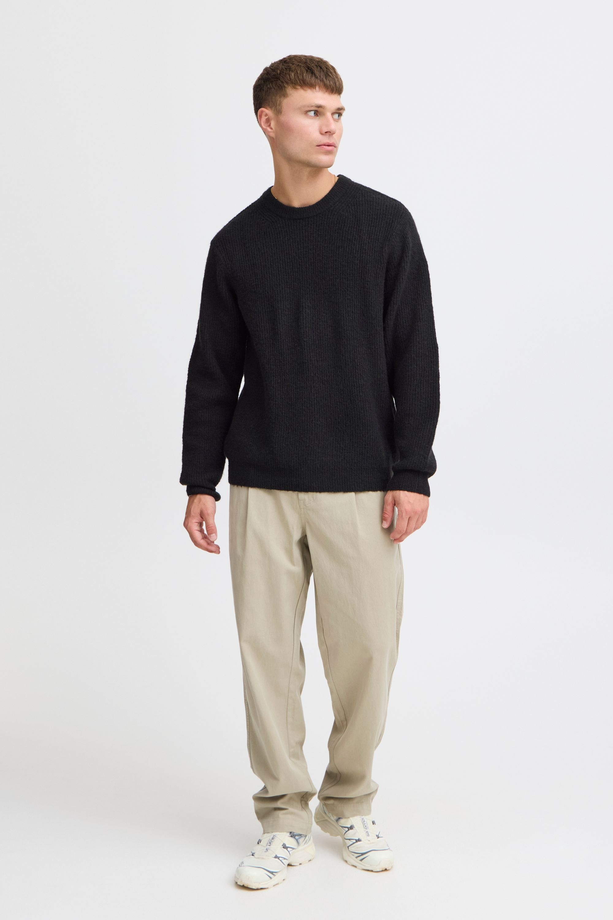 Solid Strickfleece-Pullover "Strickpullover SDMACK" günstig online kaufen