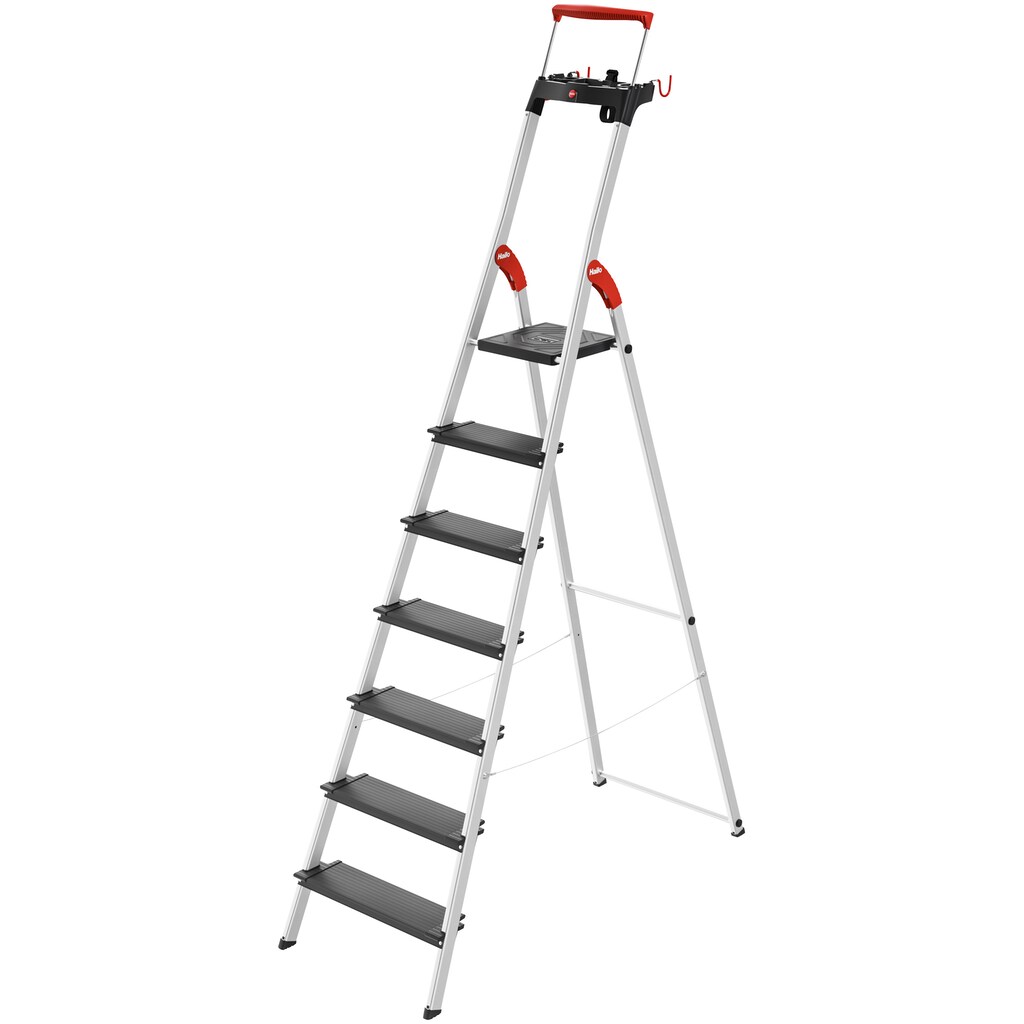 Hailo Stehleiter »L100 TopLine«, Alu-Sicherheits-Stehleiter 7 Stufen