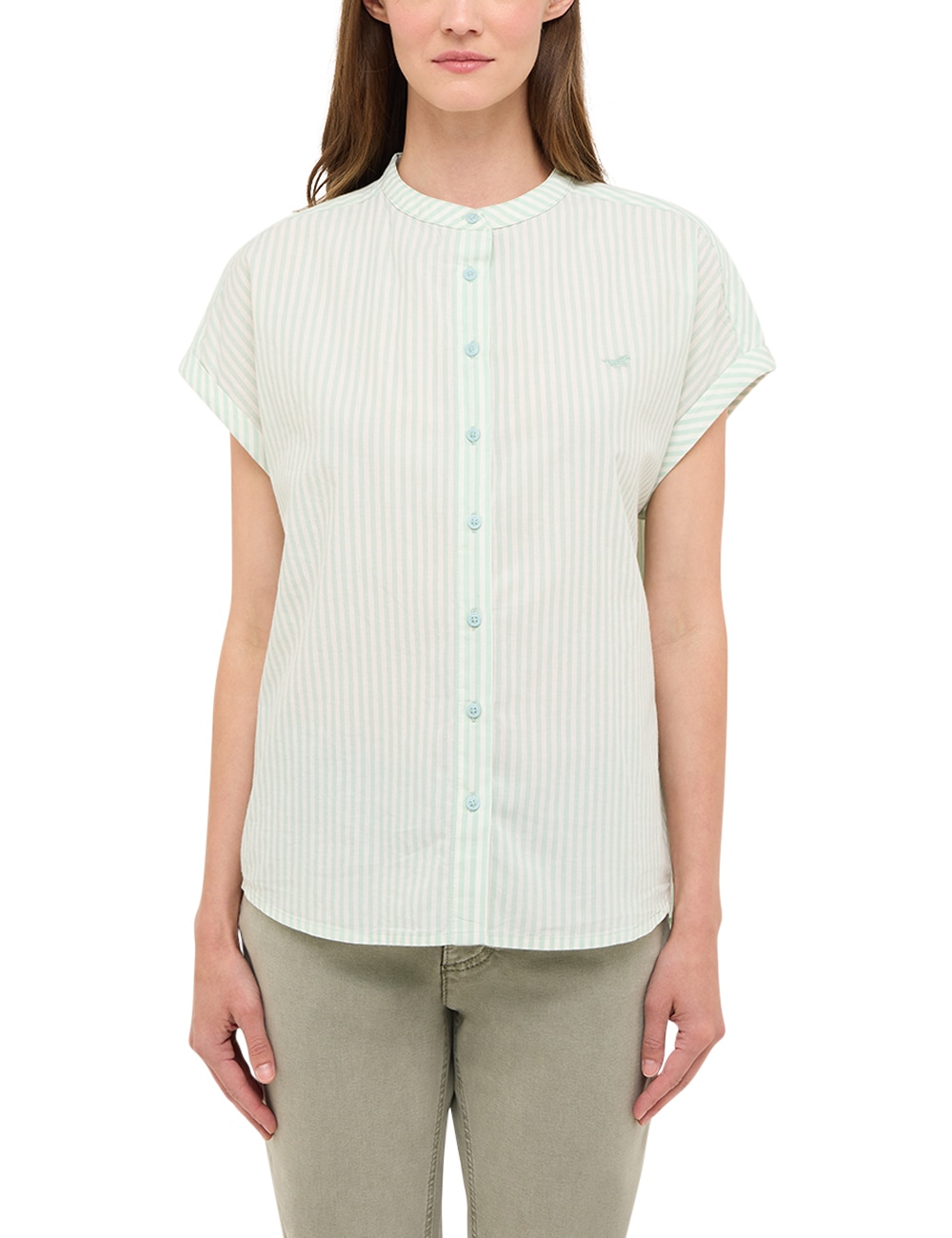 MUSTANG Kurzarmbluse "Damen Style Coral Springs" günstig online kaufen