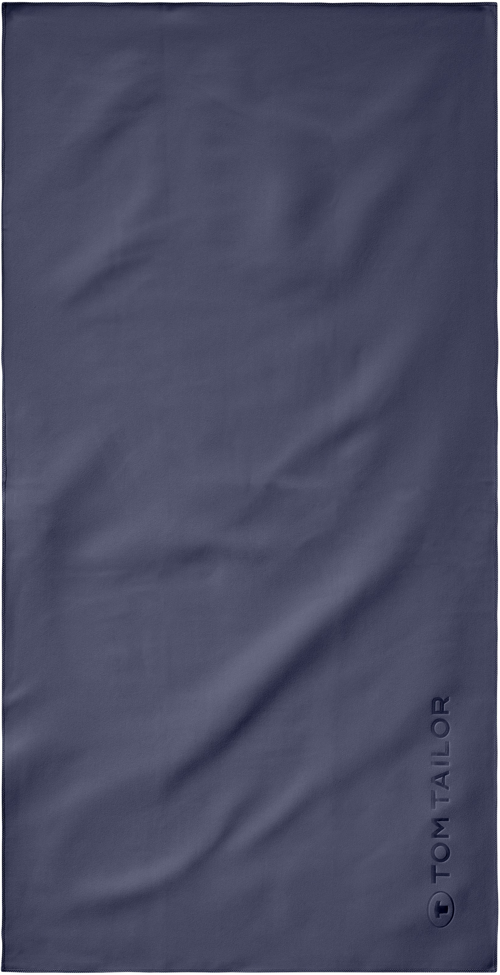 TOM TAILOR HOME Handtuch »Fitness«, (1 St.), dünne, feinfädige, weiche  Qualität, schnell trocknend, uni, mit Logo | BAUR | Badetücher
