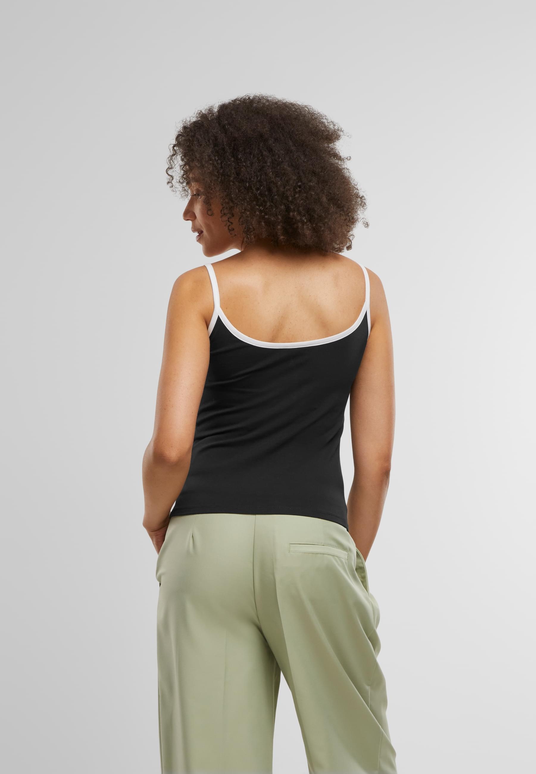URBAN CLASSICS Muskelshirt »Urban Classics Ladies Contrast Basic Top 2-Pack«, (1 tlg.)