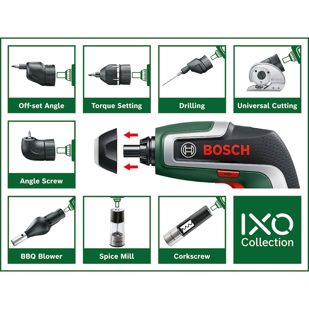 Bosch Home & Garden Akku-Schrauber »IXO 7«, (Set)